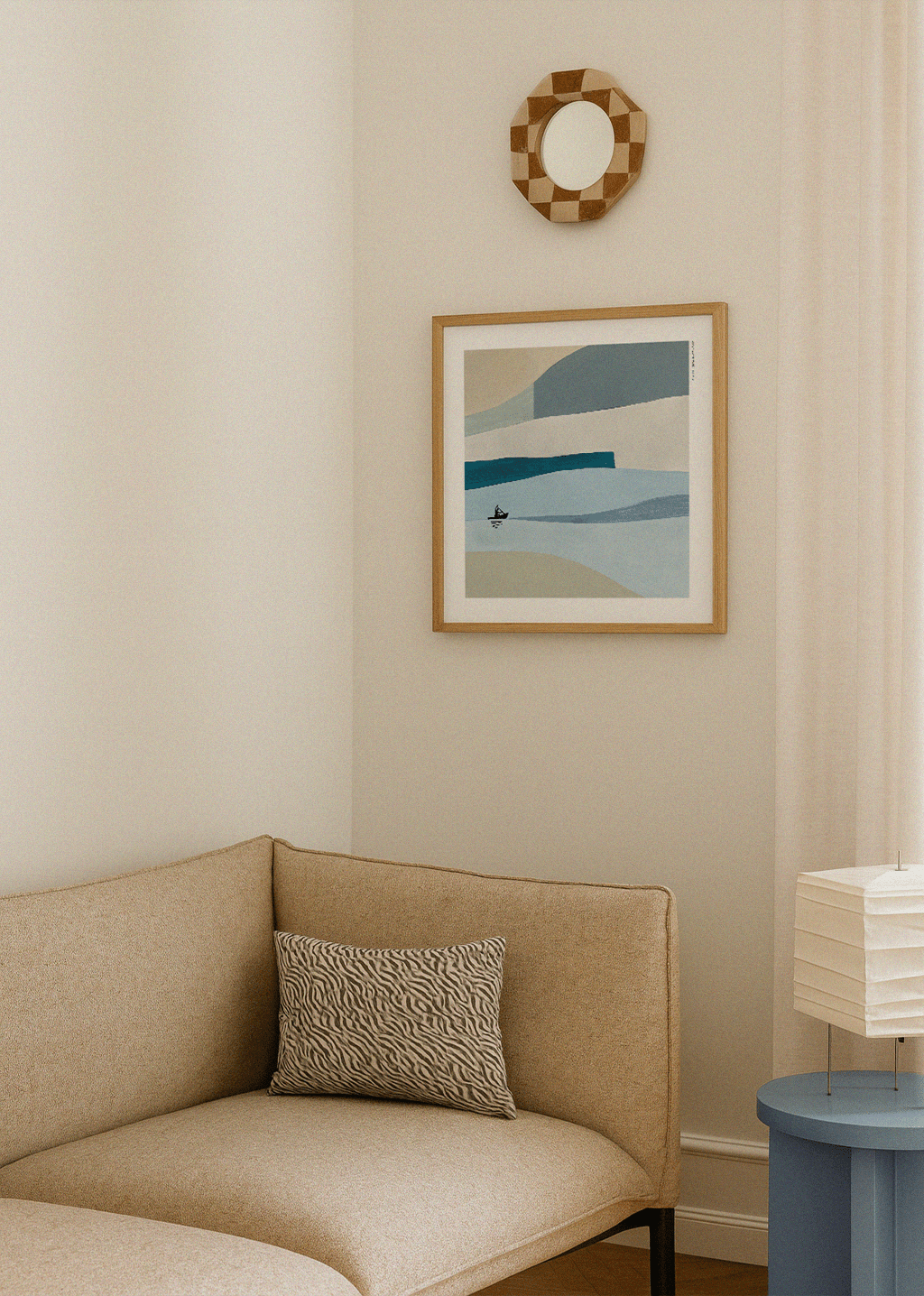 In the Drift – Abstract Kayak Poster