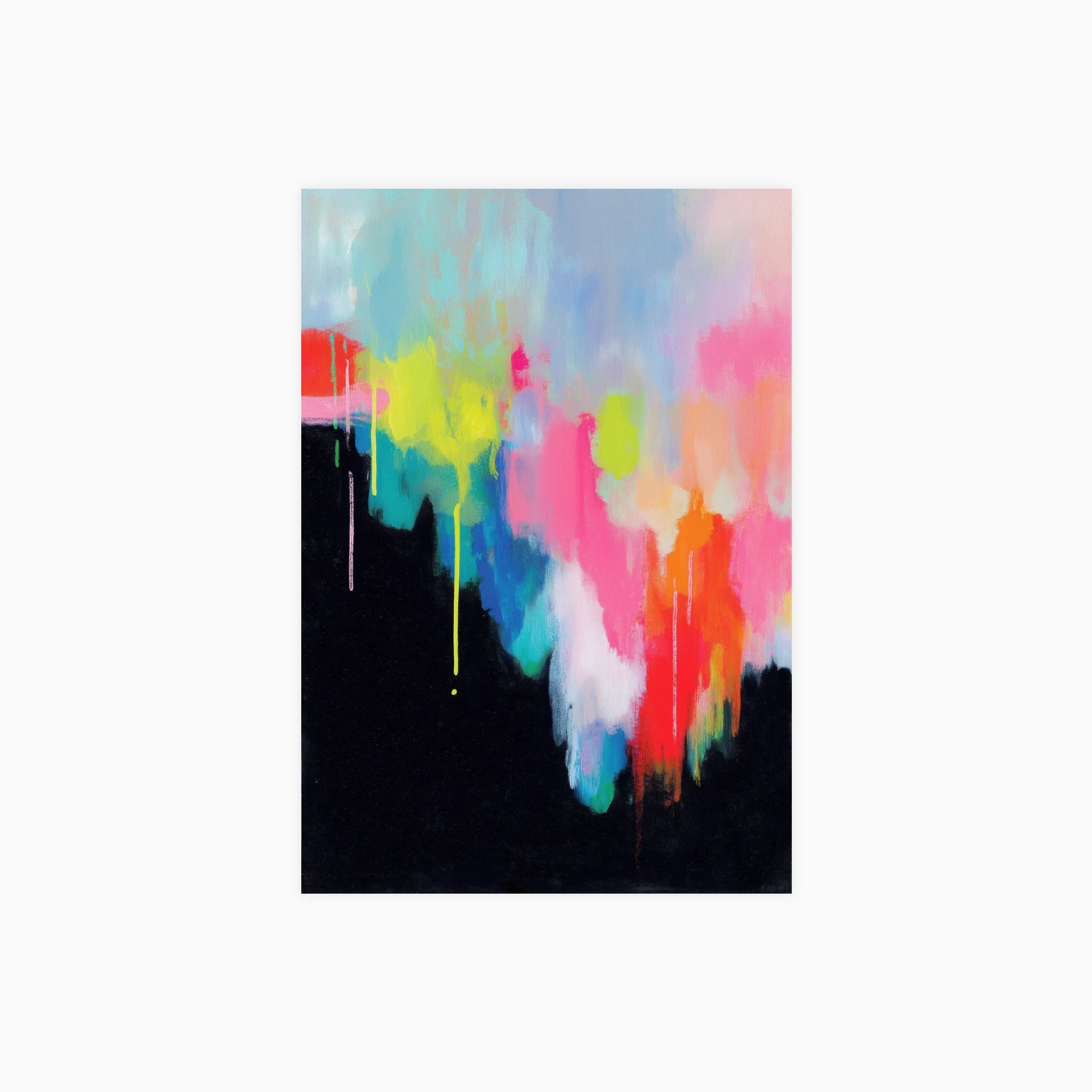 Color Drip Into Darkness Poster