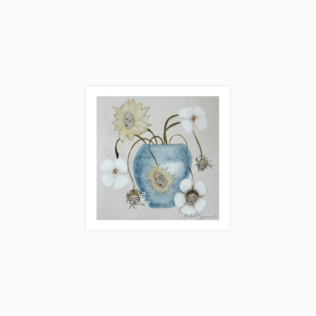 A vase of flowers so vivid Poster