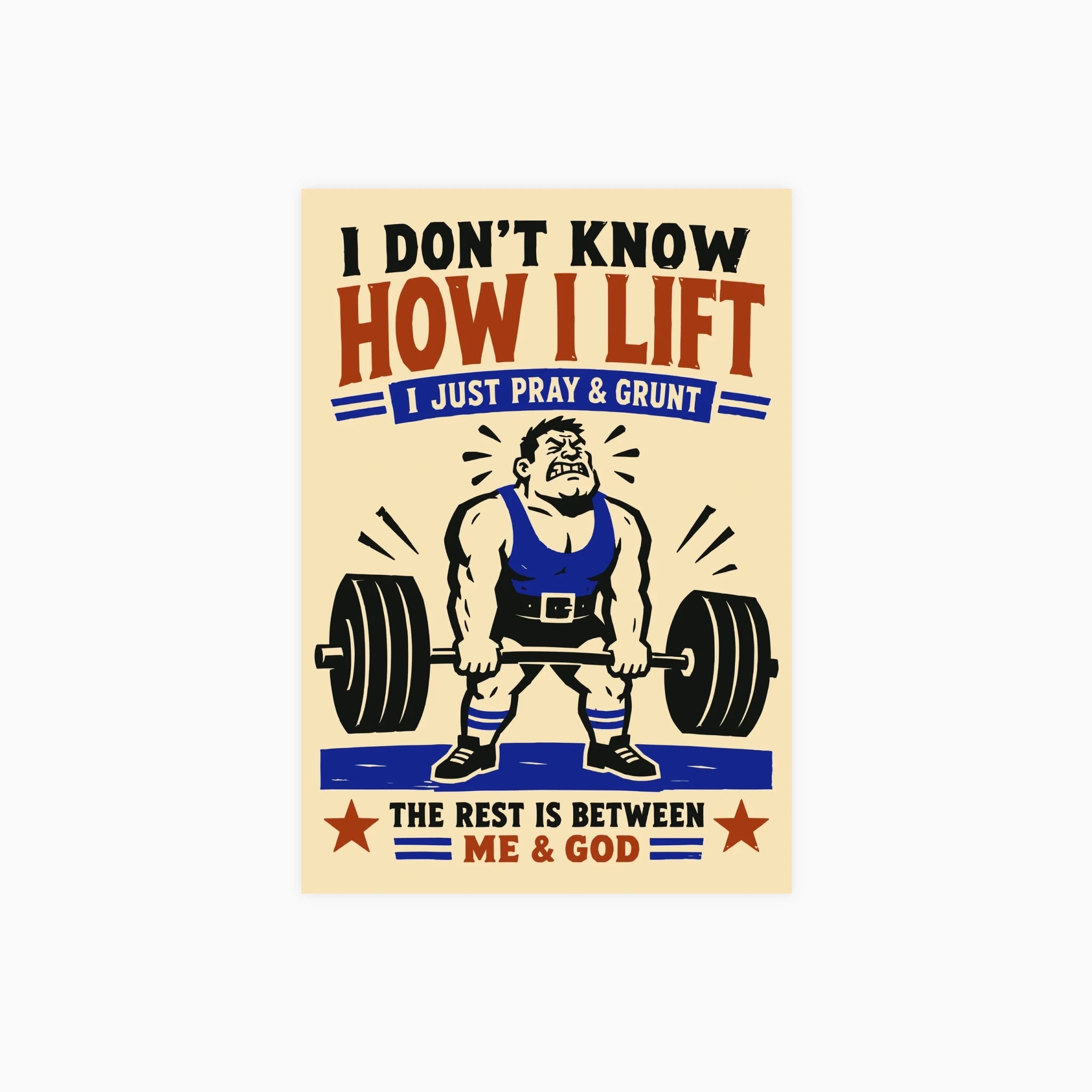 Funny Deadlift Gym Poster