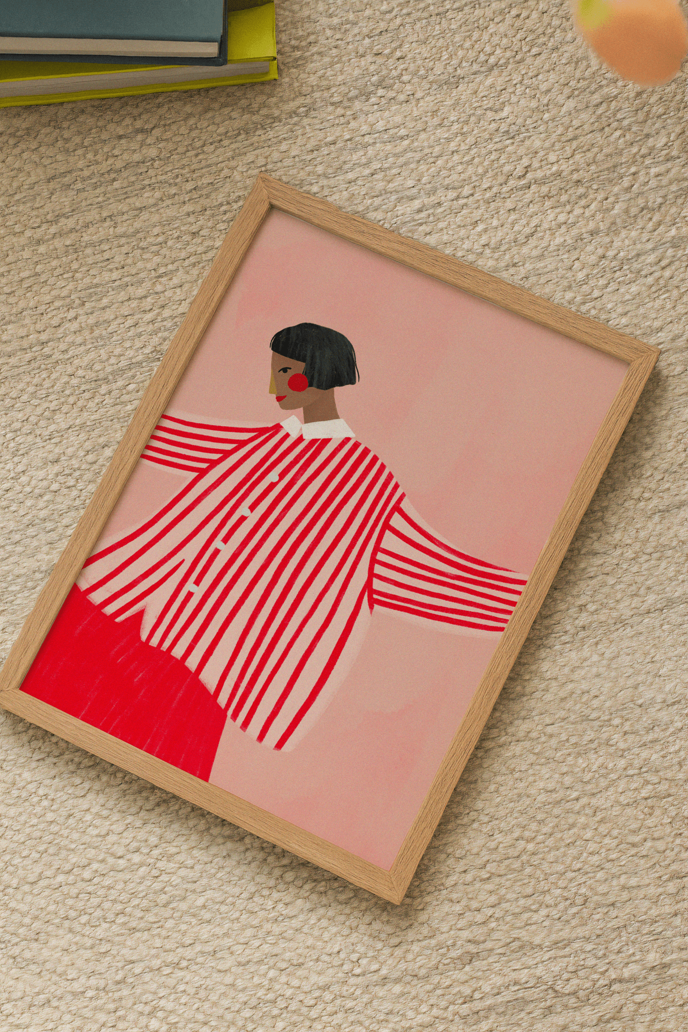 The Woman with the Red Skirt Poster
