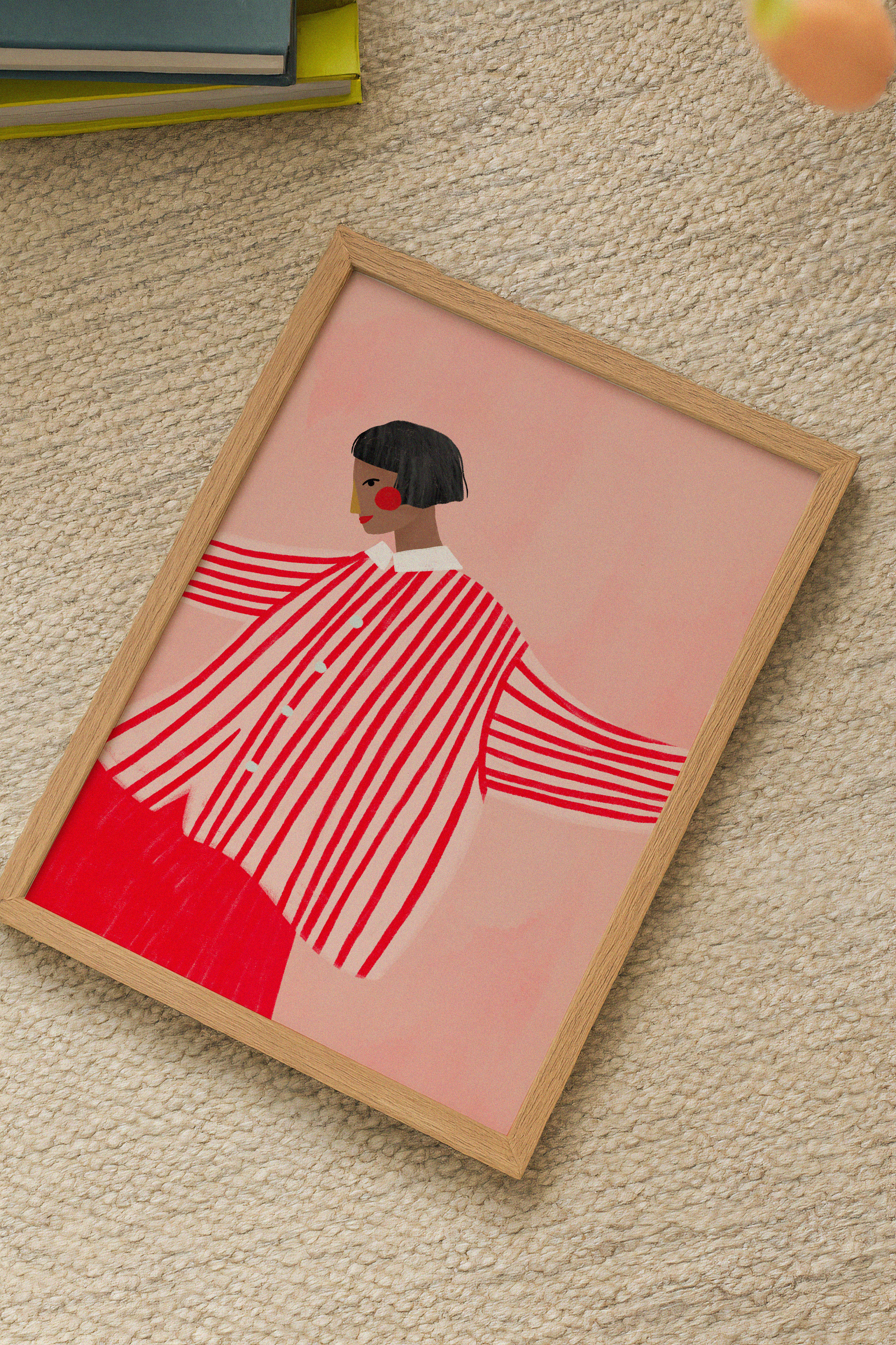 The Woman with the Red Skirt Plakat
