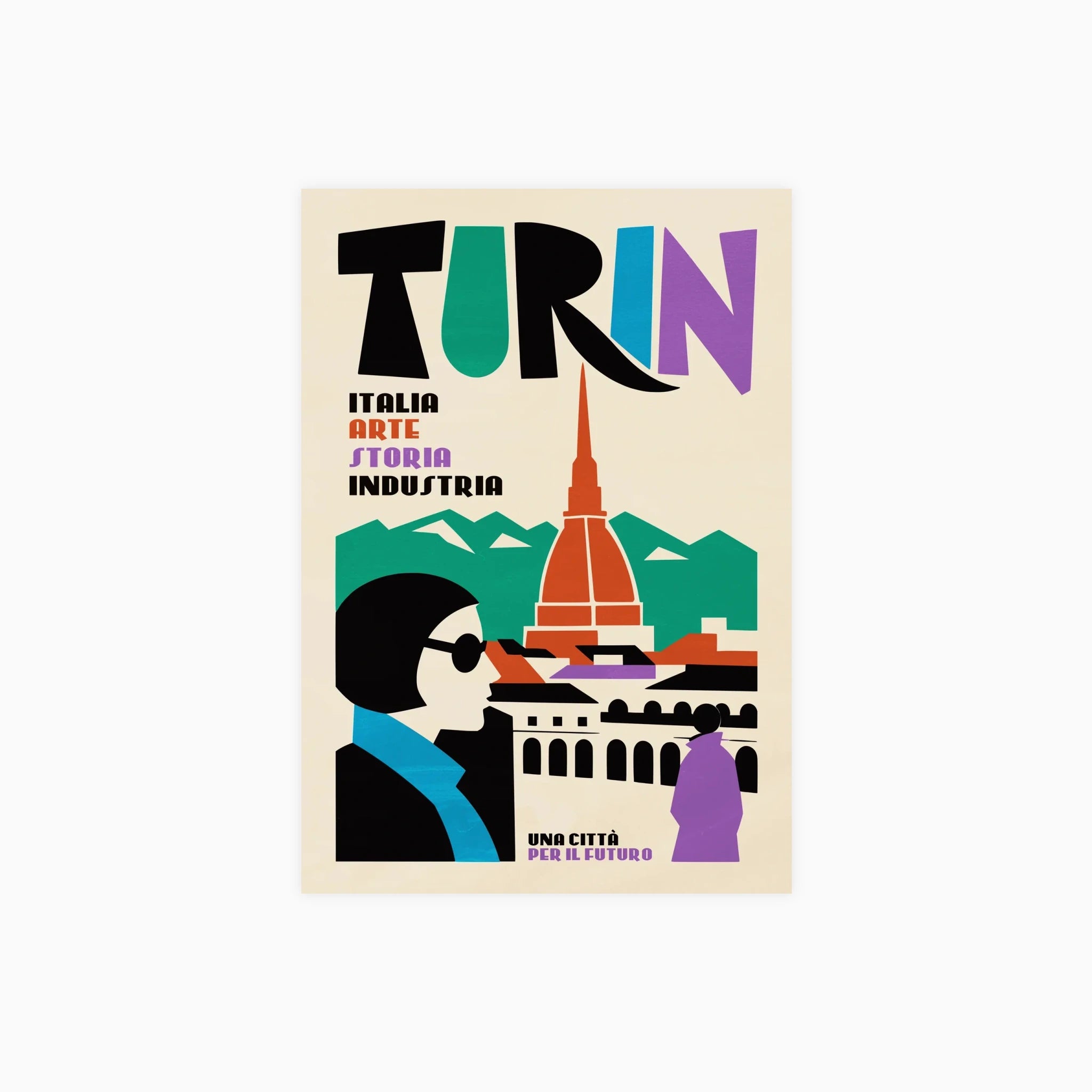 Turin Retro Poster