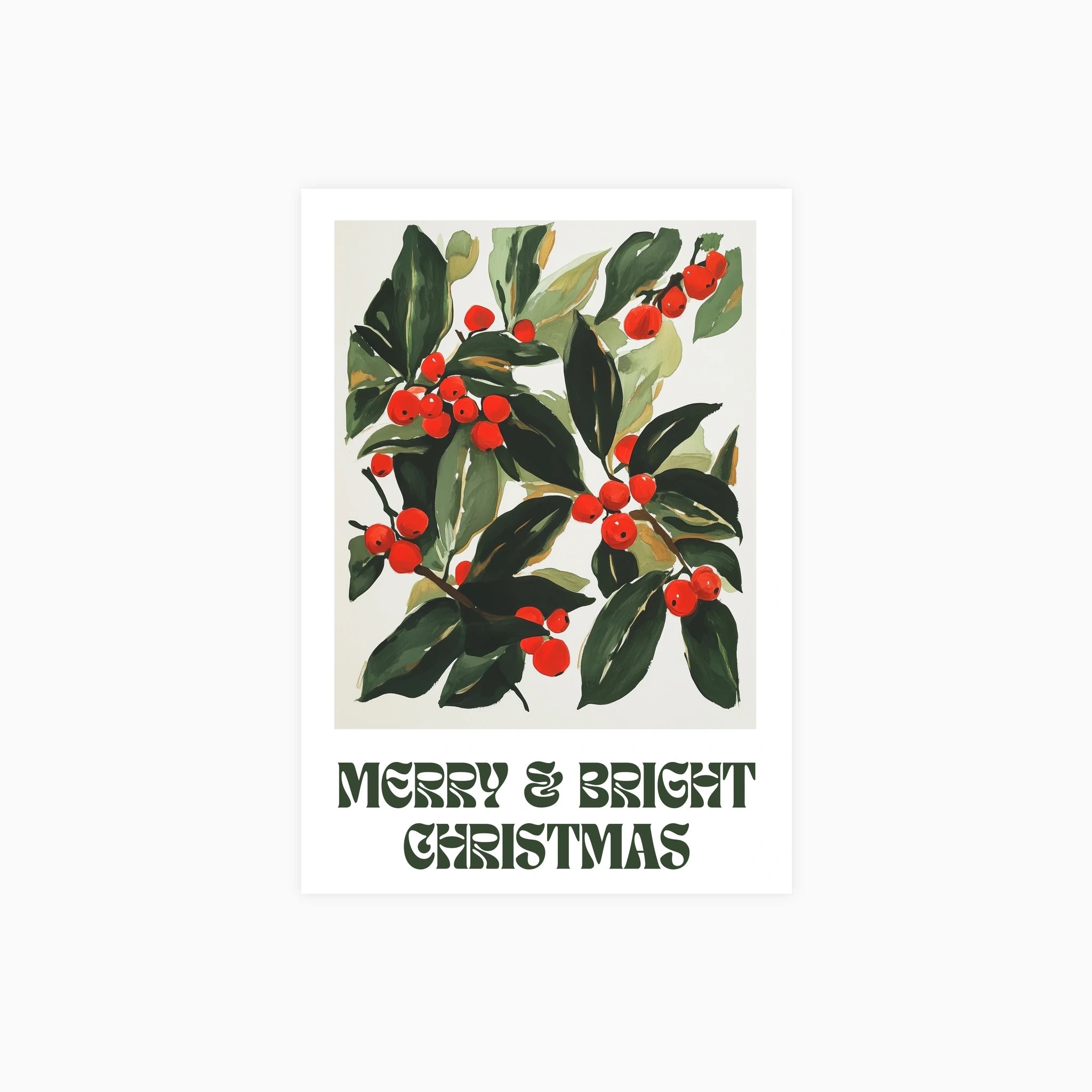 Merry And Bright Christmas Poster