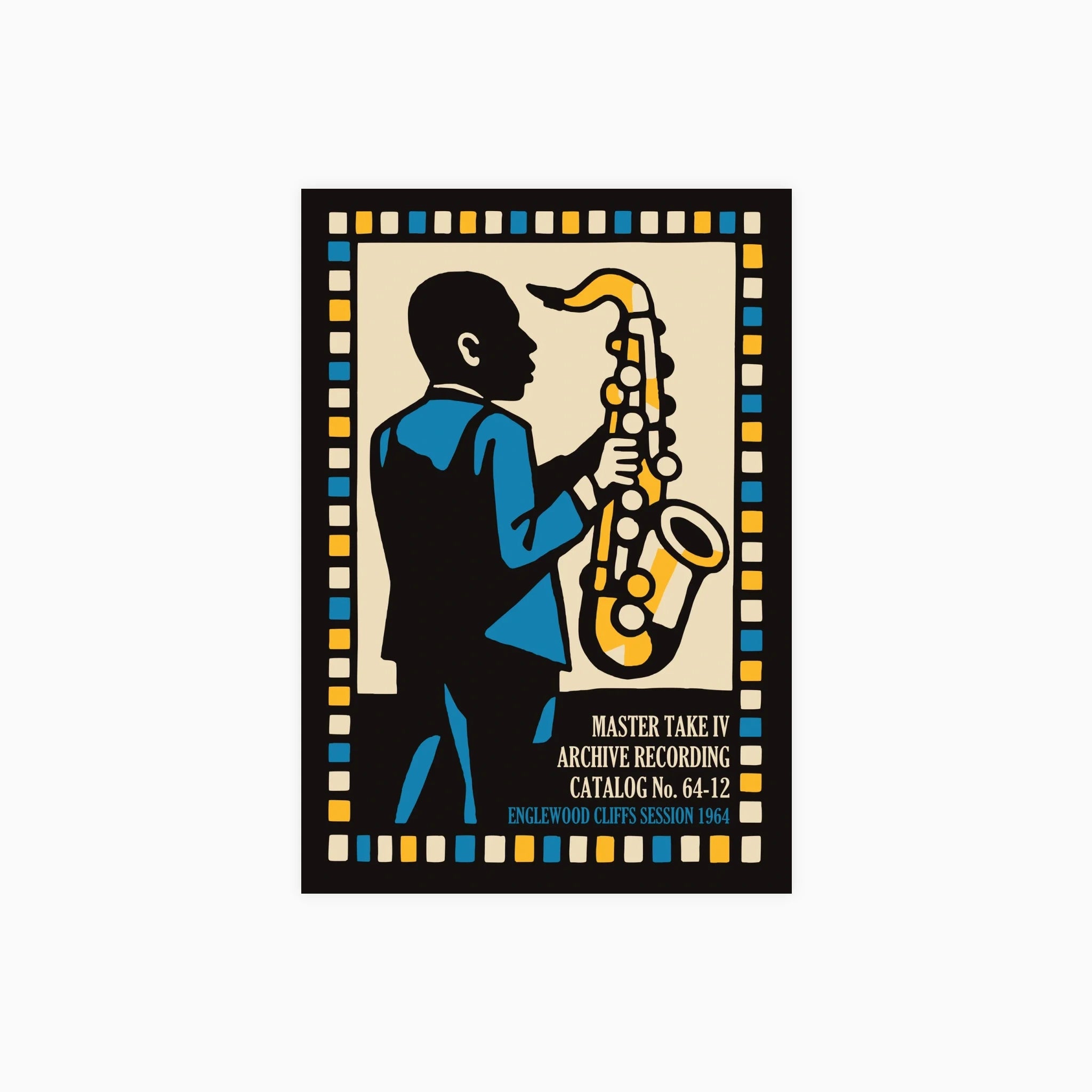 Saxophonist Jazz Poster