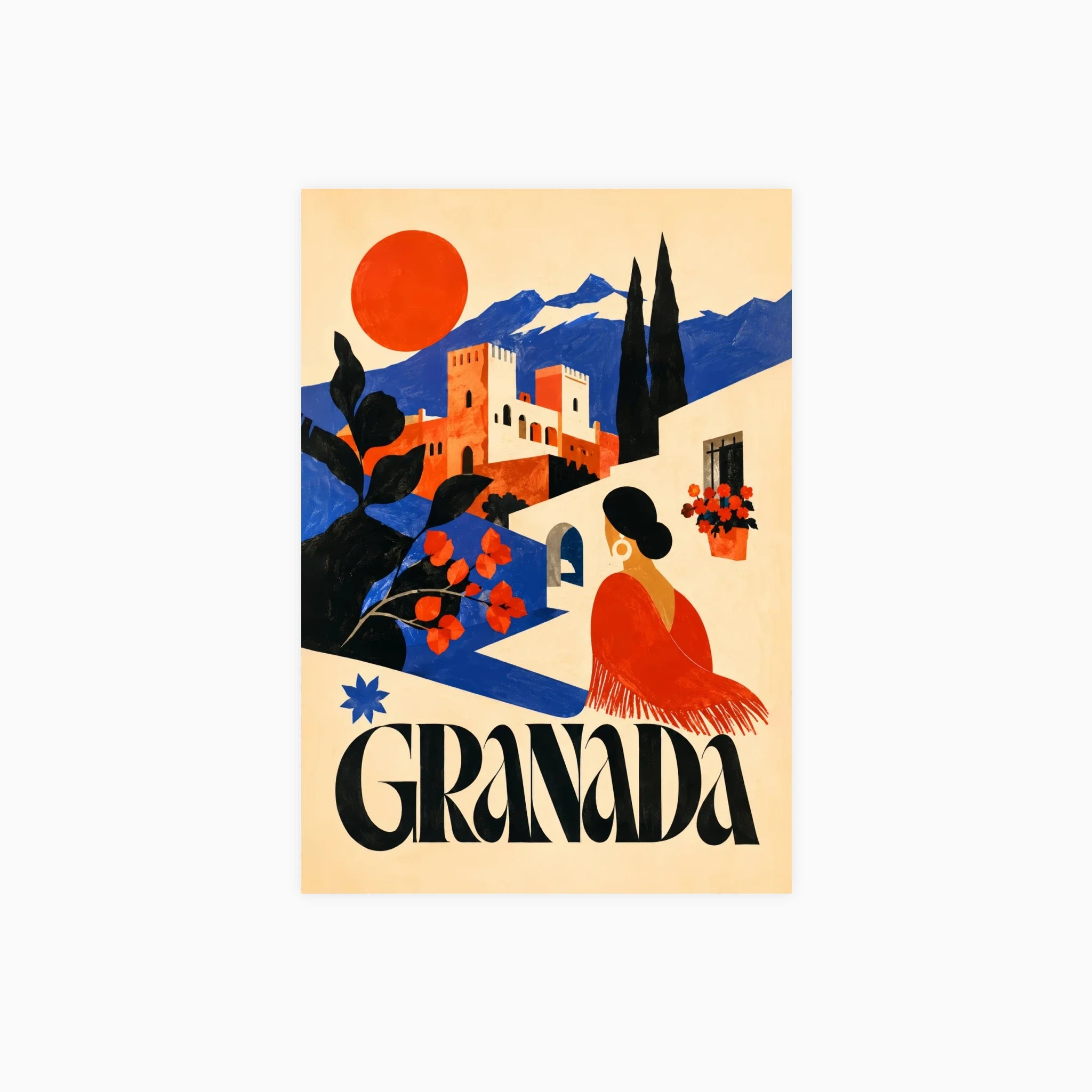 Granada Travel Poster