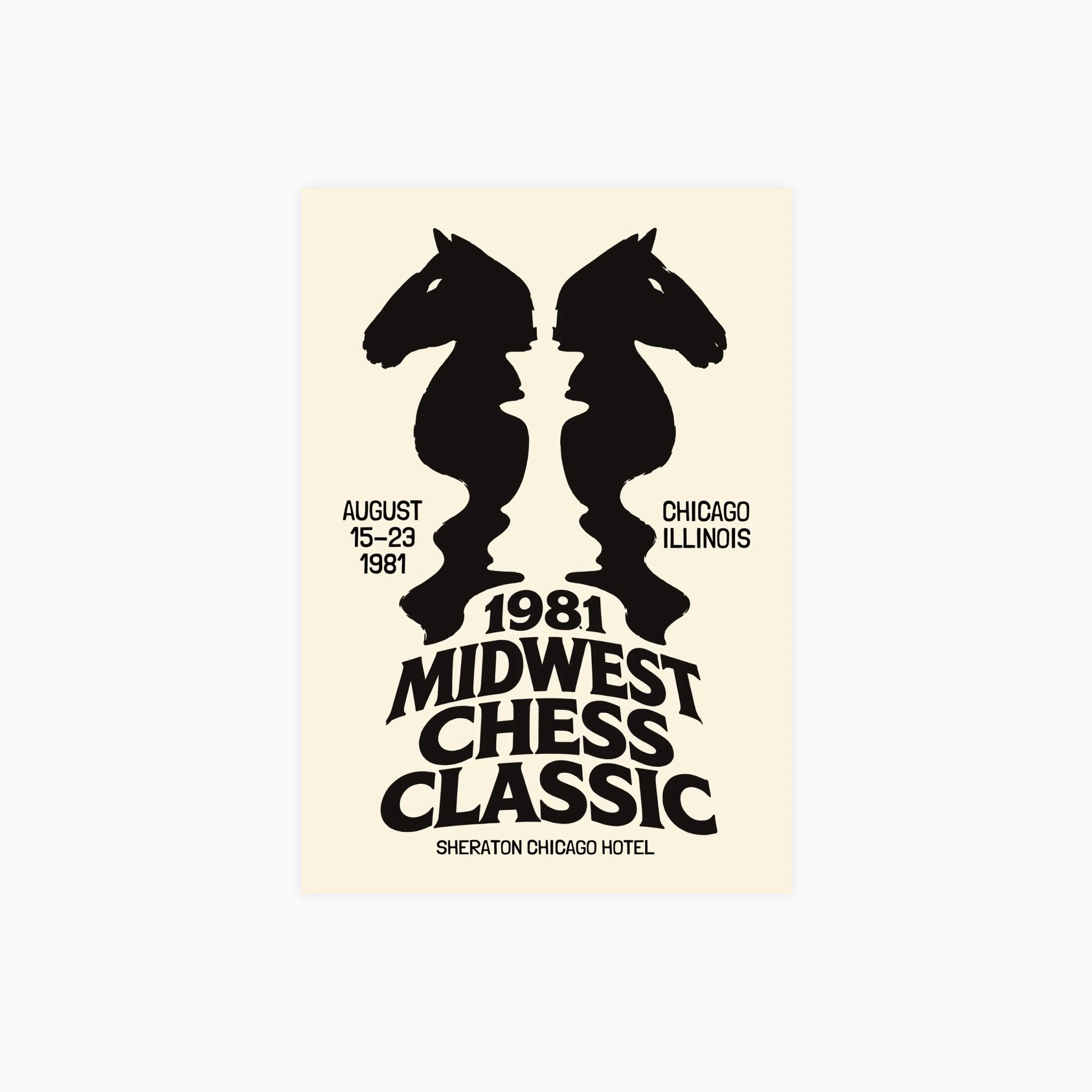 1981 Midwest Chess Poster