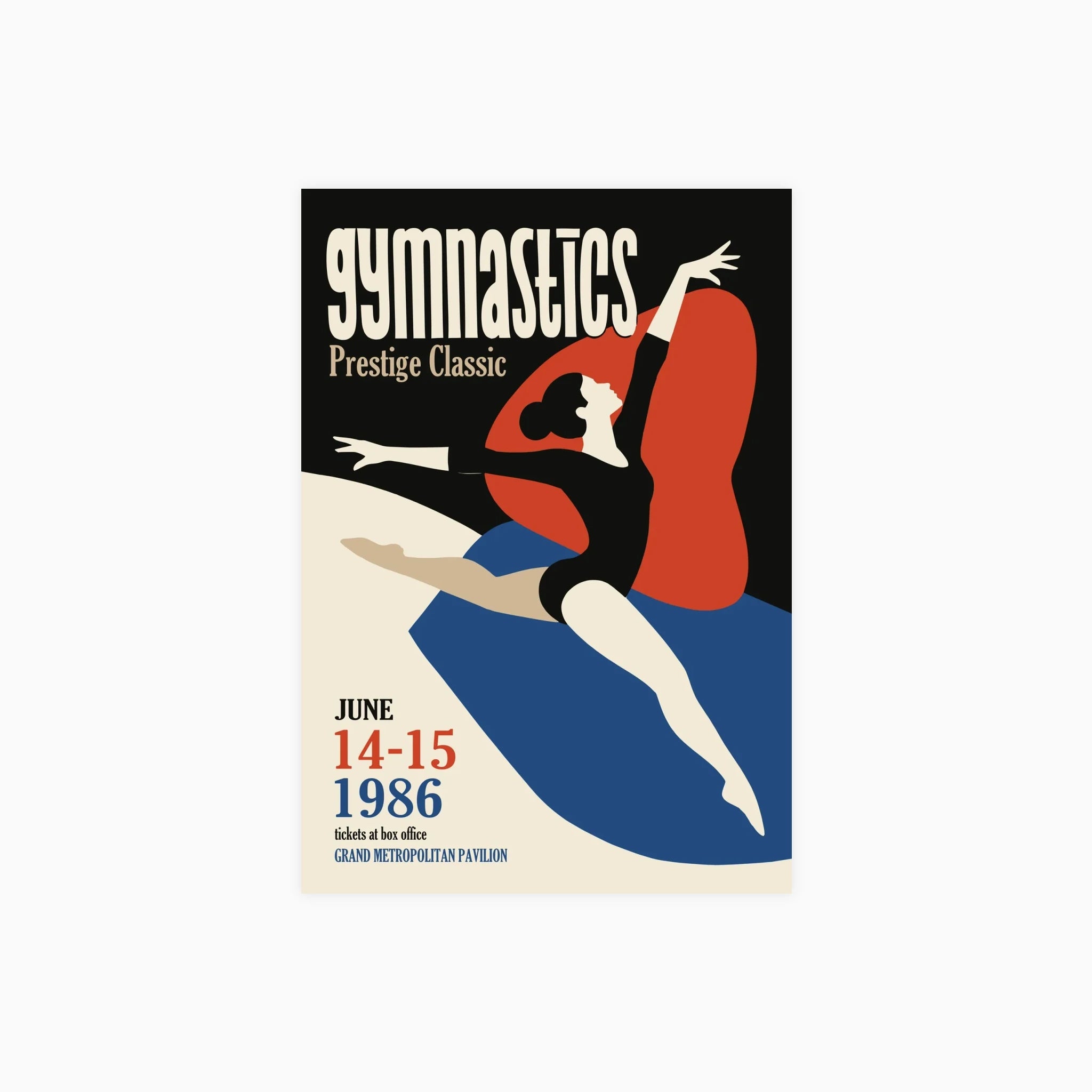 Vintage Gymnastics Poster