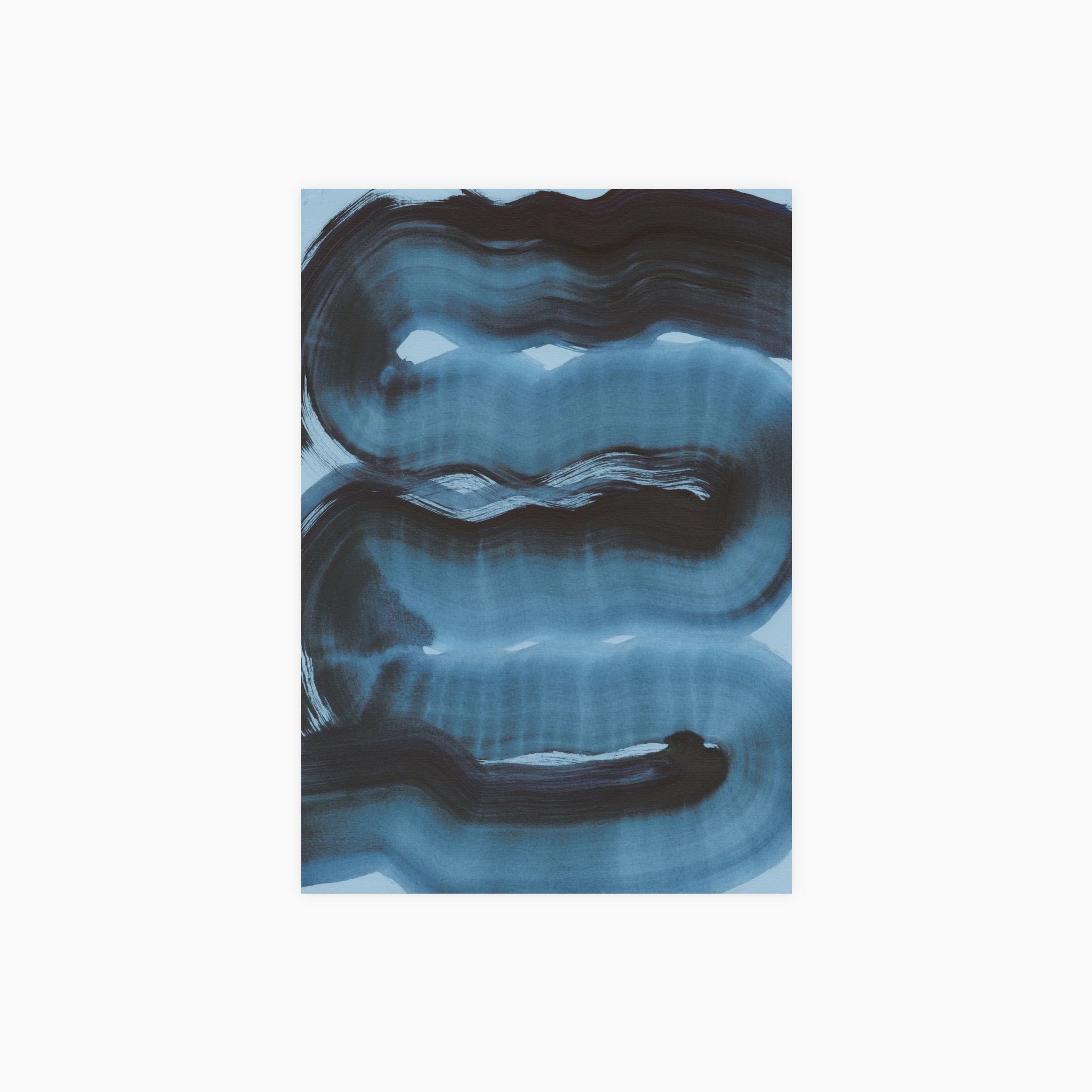 Abstract Brush Strokes 163 Poster