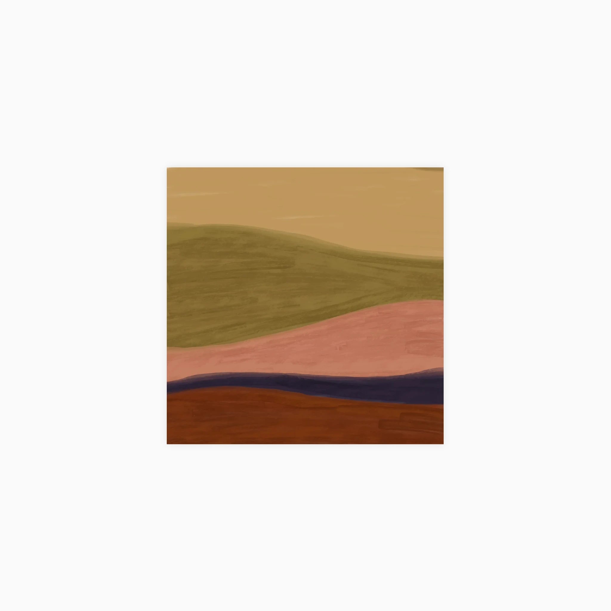 Layered Hills Poster
