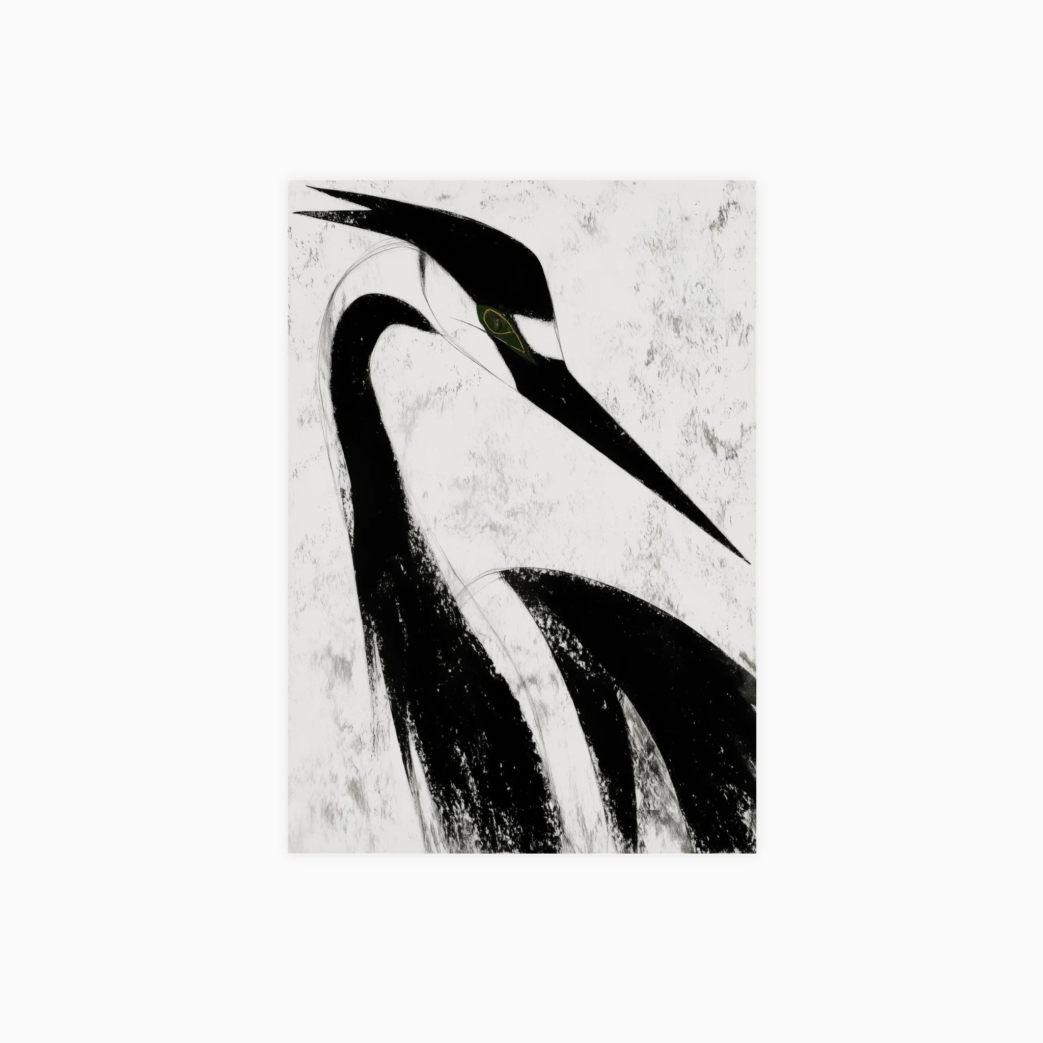 Minimalist Heron Poster