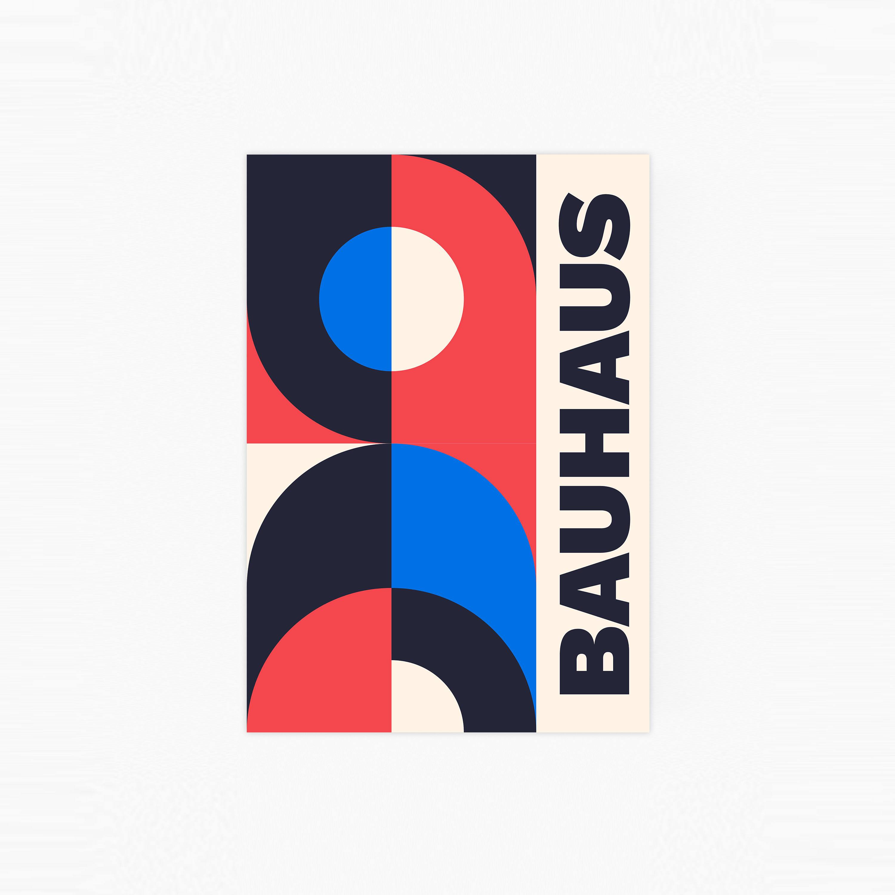 Bauhaus Pattern Plakat 