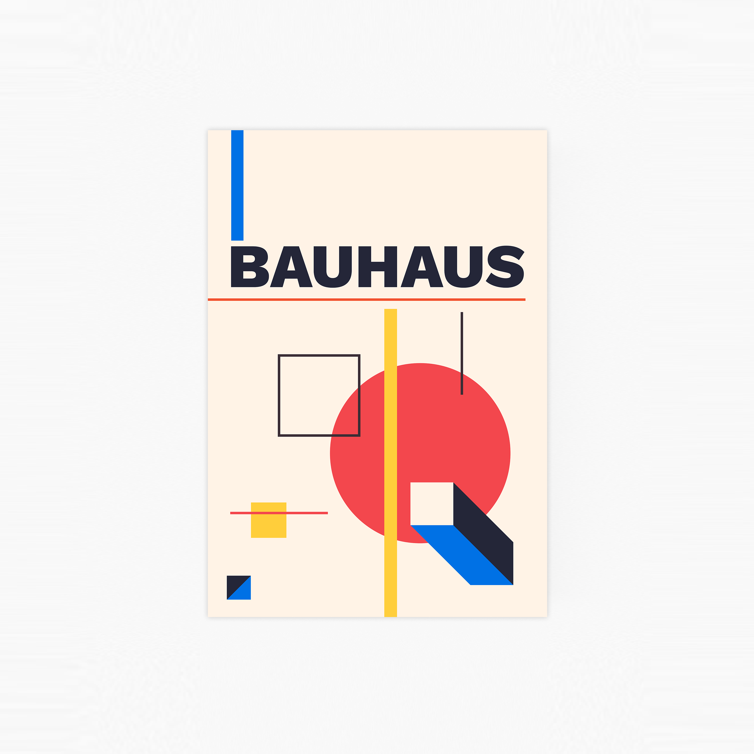 Bauhaus No1 Plakat