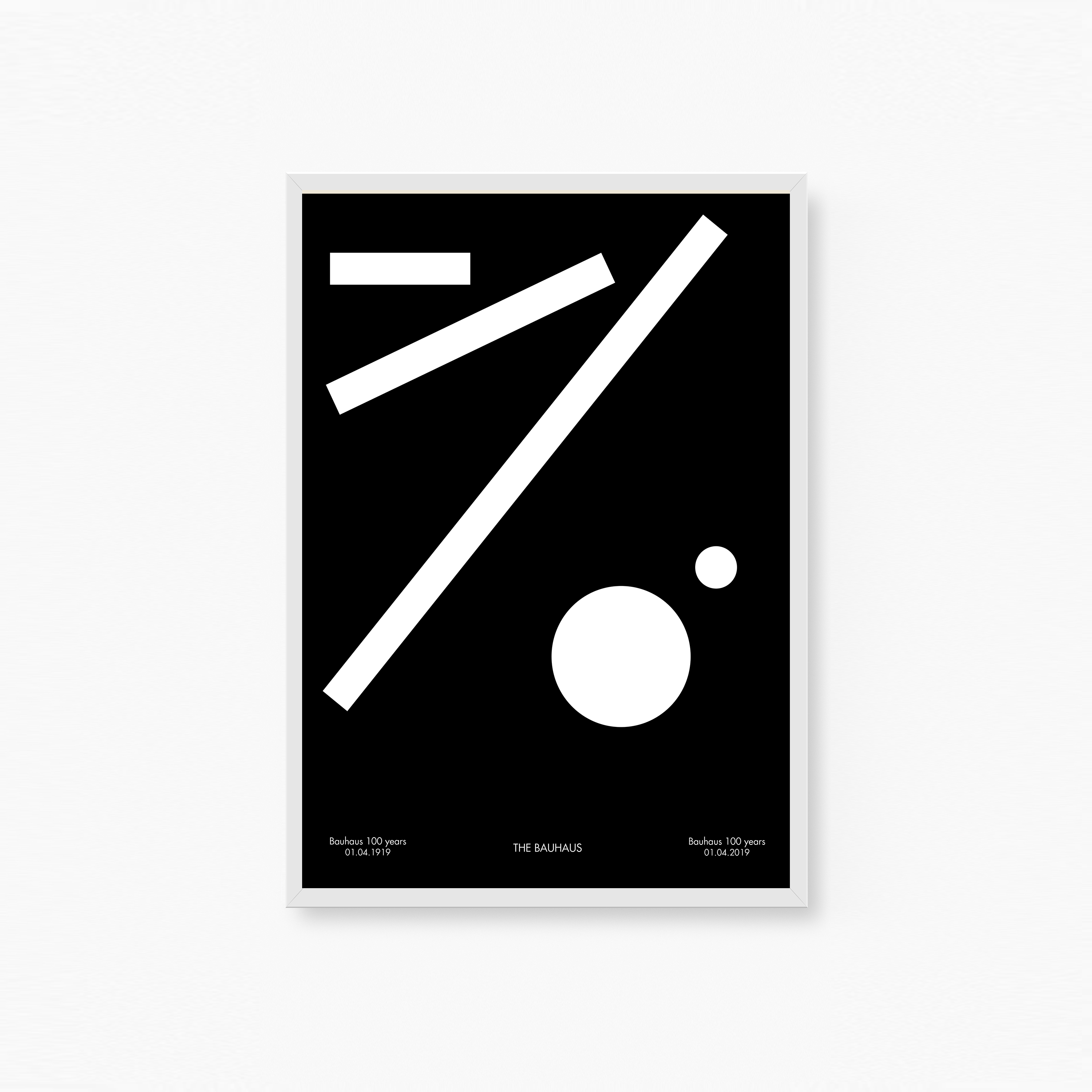 Bauhaus Black and White No4 Poster