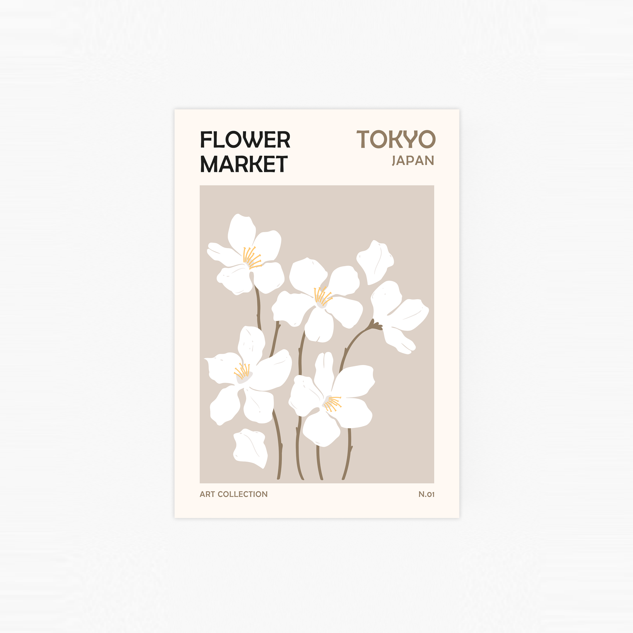 Flower Market Tokyo Poster