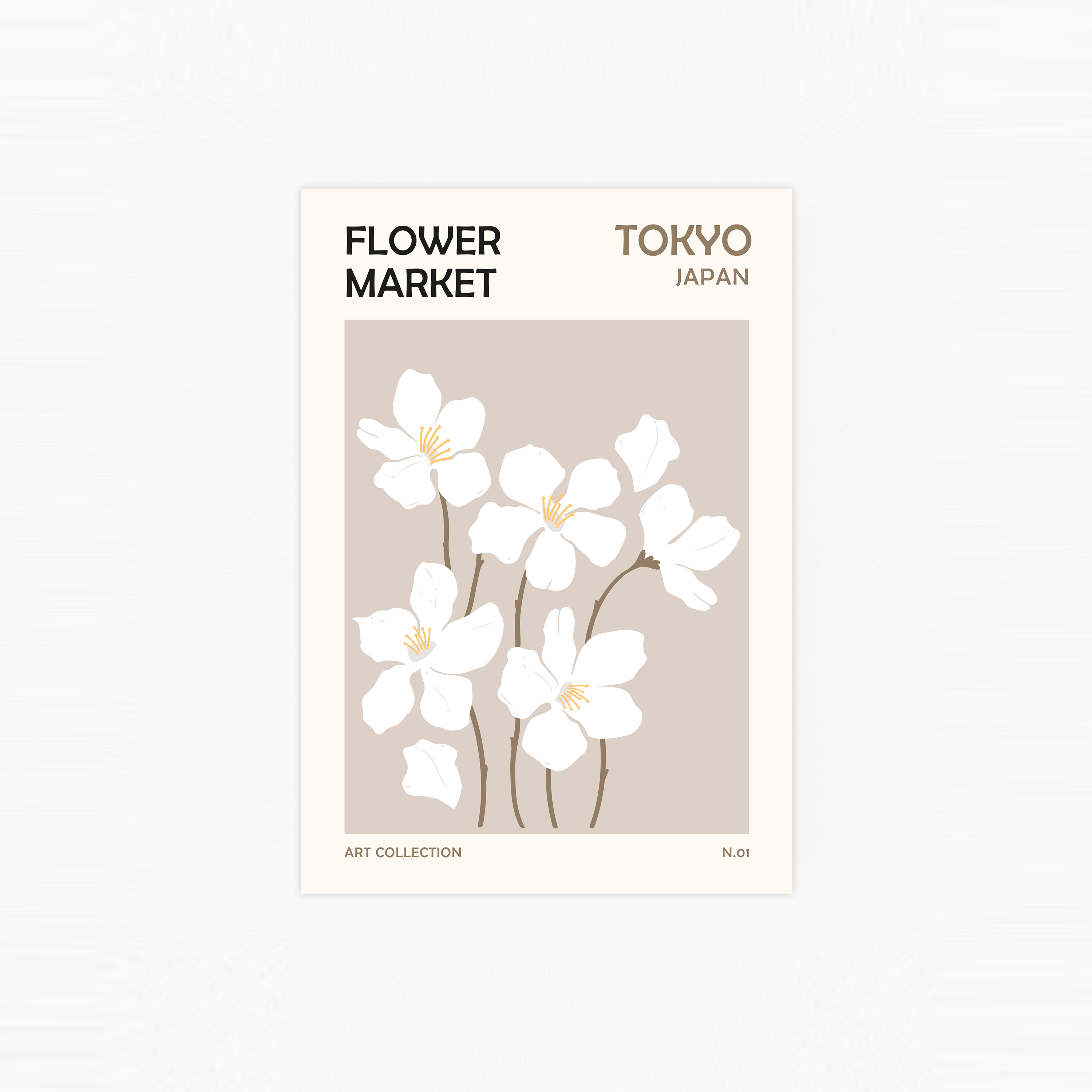 Flower Market Tokyo Poster