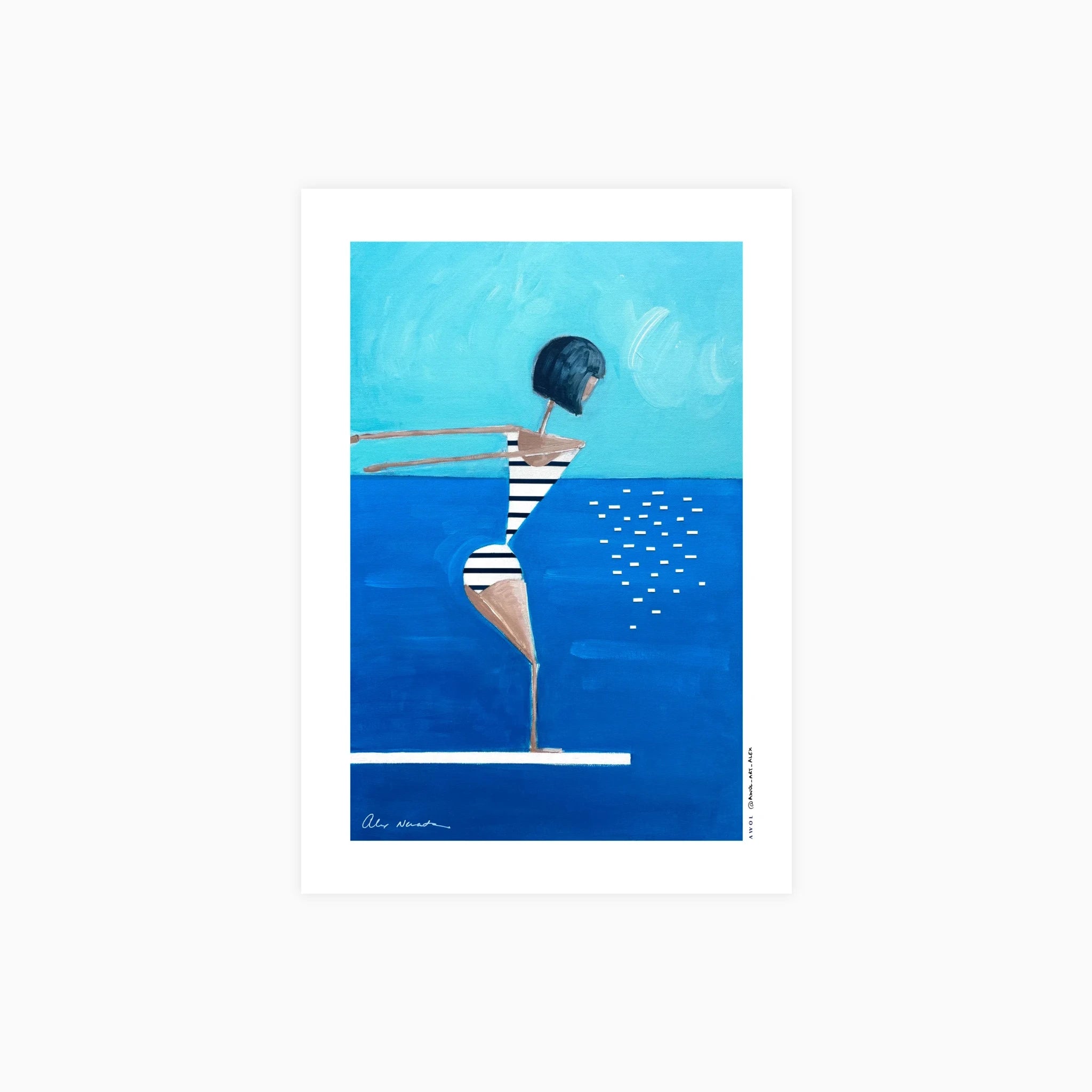 Before the Plunge – French Riviera Poster