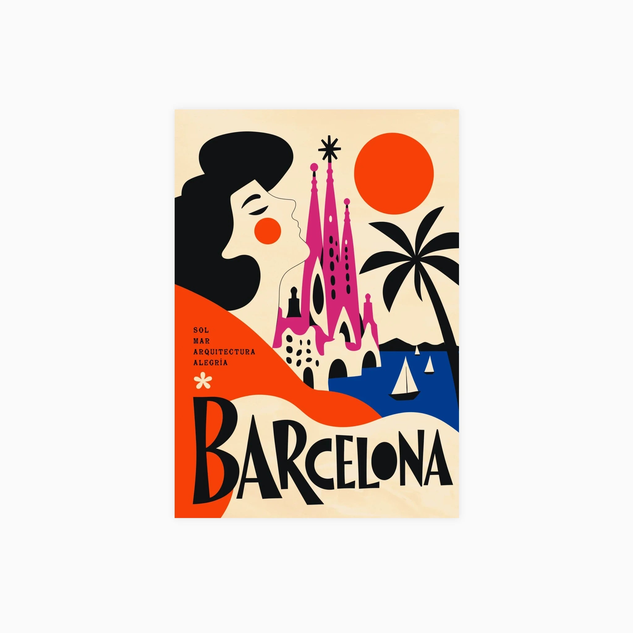Barcelona Travel Poster