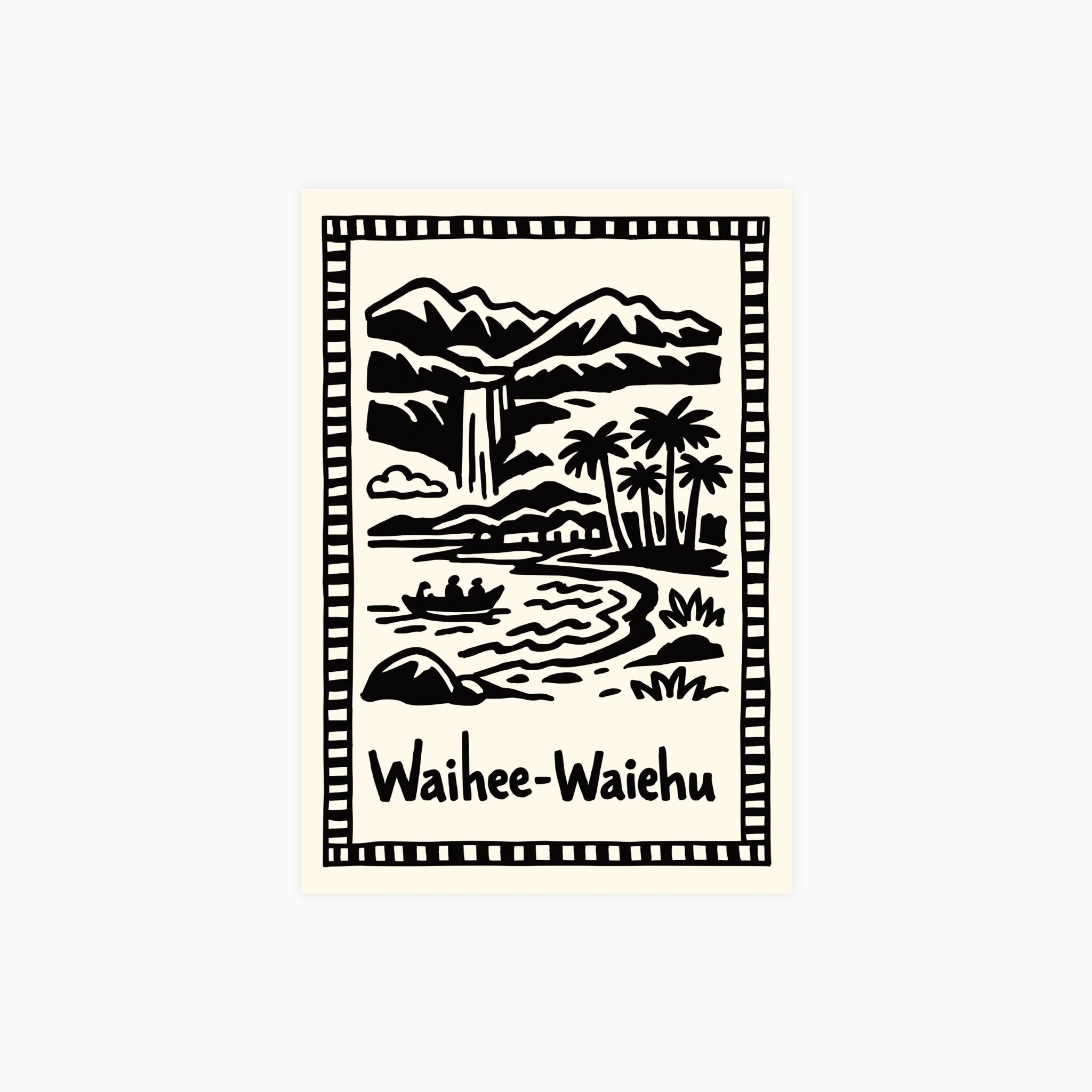 Maui Waterfall Coast Poster