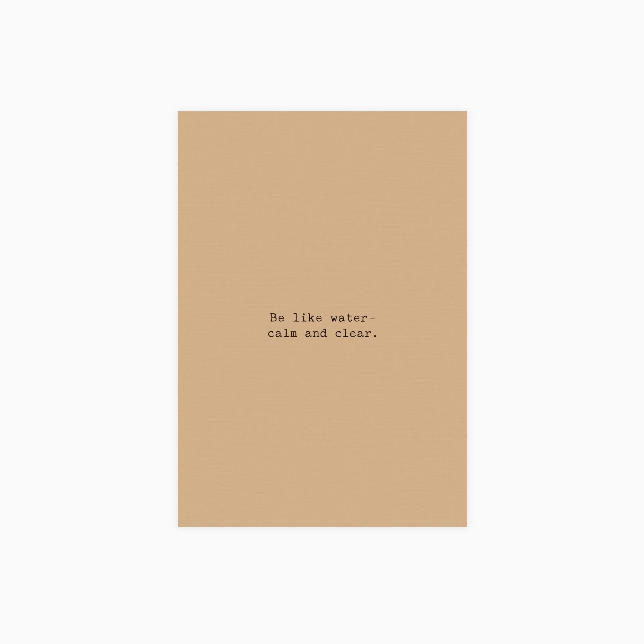 Be Like Water Poster