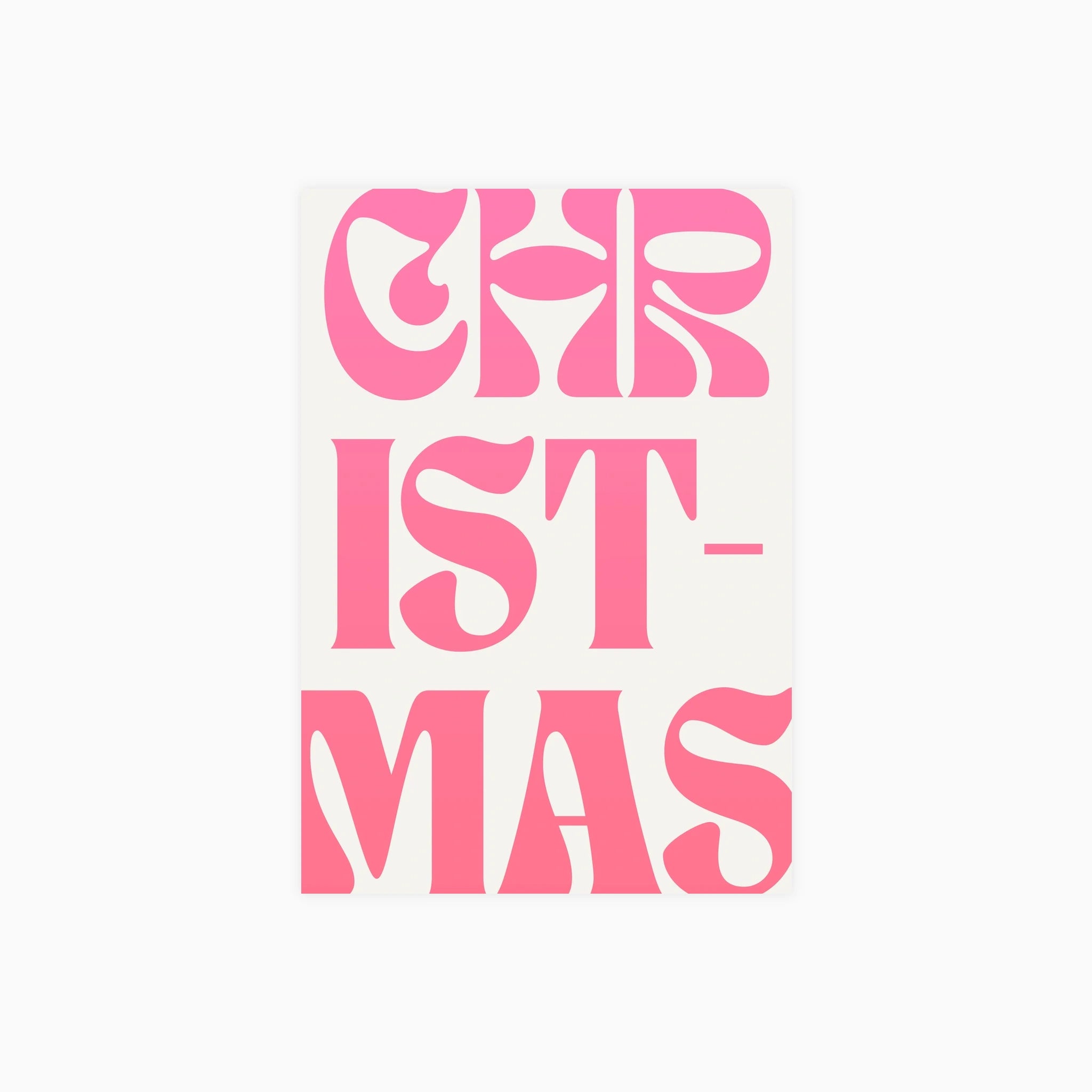 Christmas Pink Poster