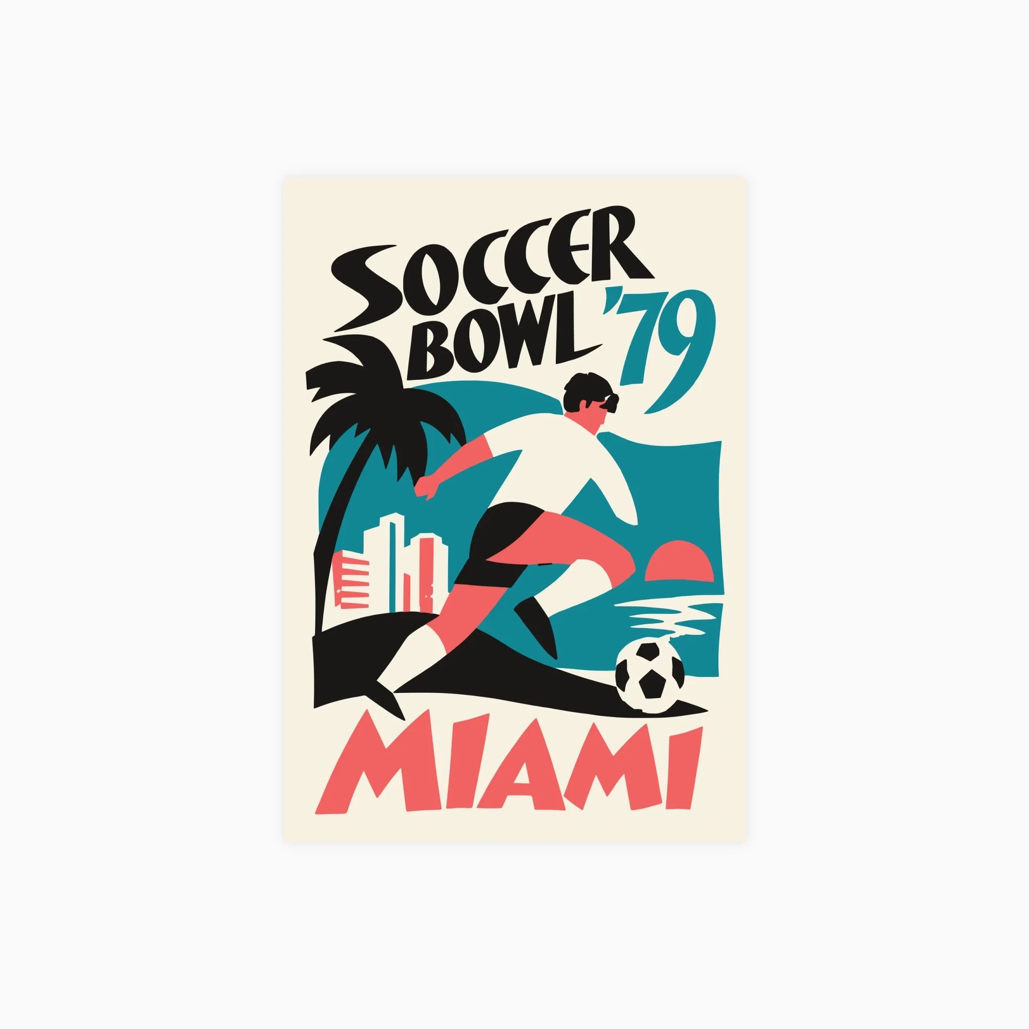 Miami Soccer No.3 Poster