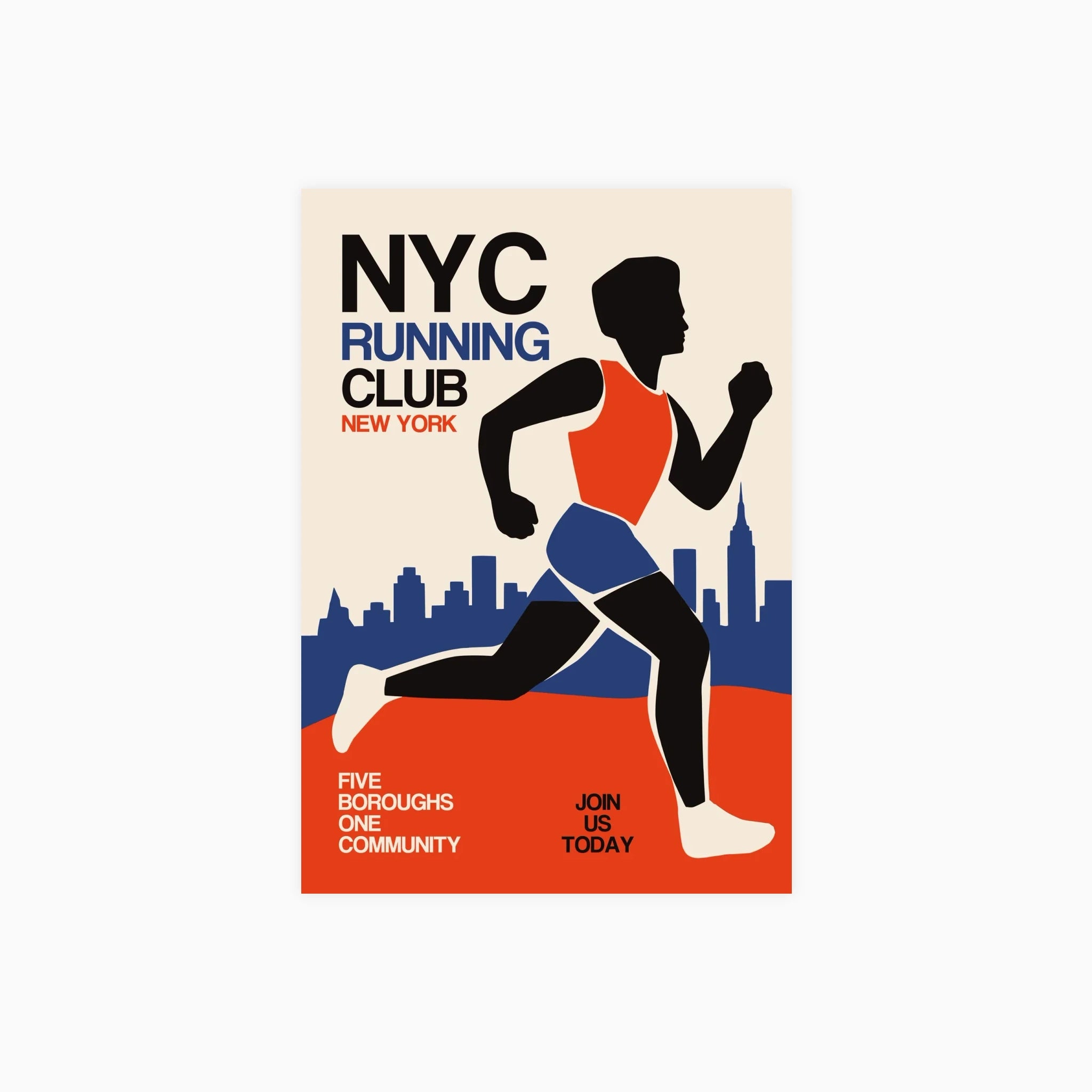 NYC Running Poster