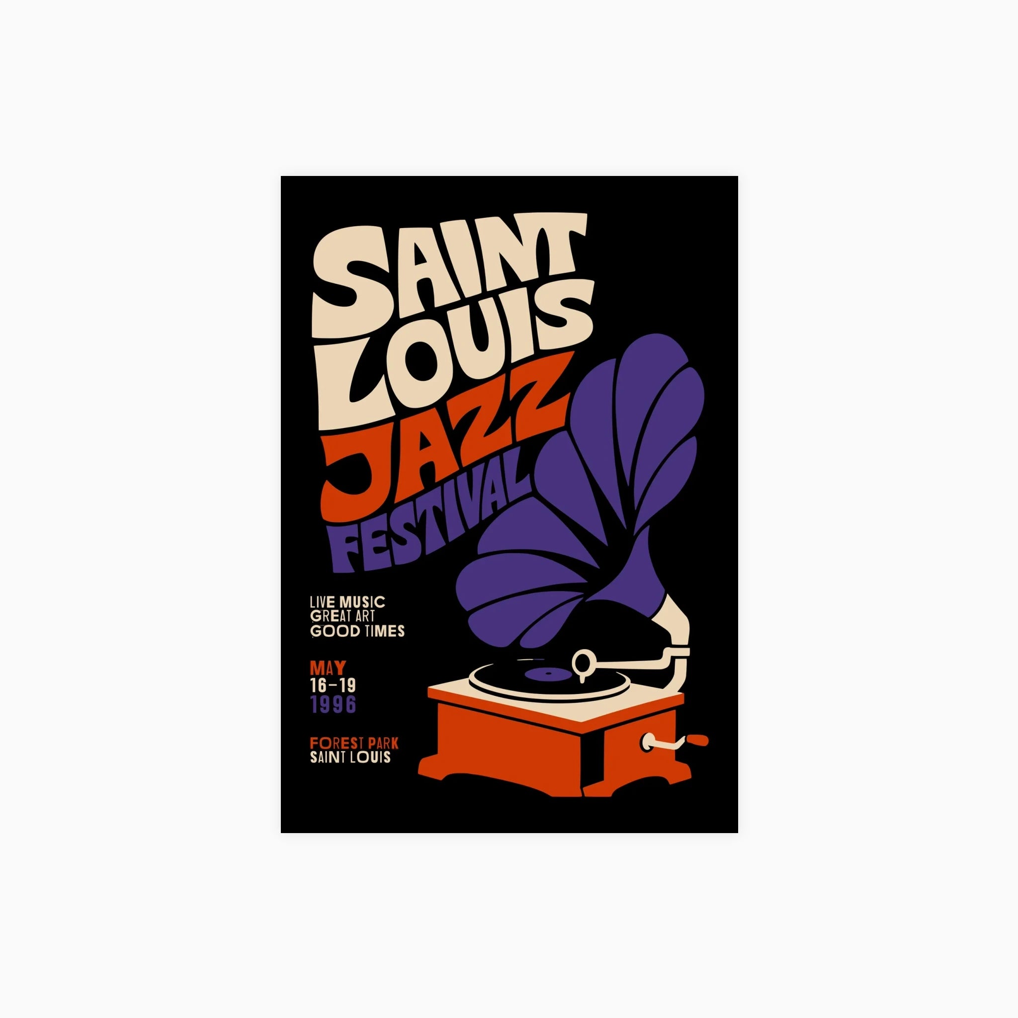 Vintage Jazz Festival Poster