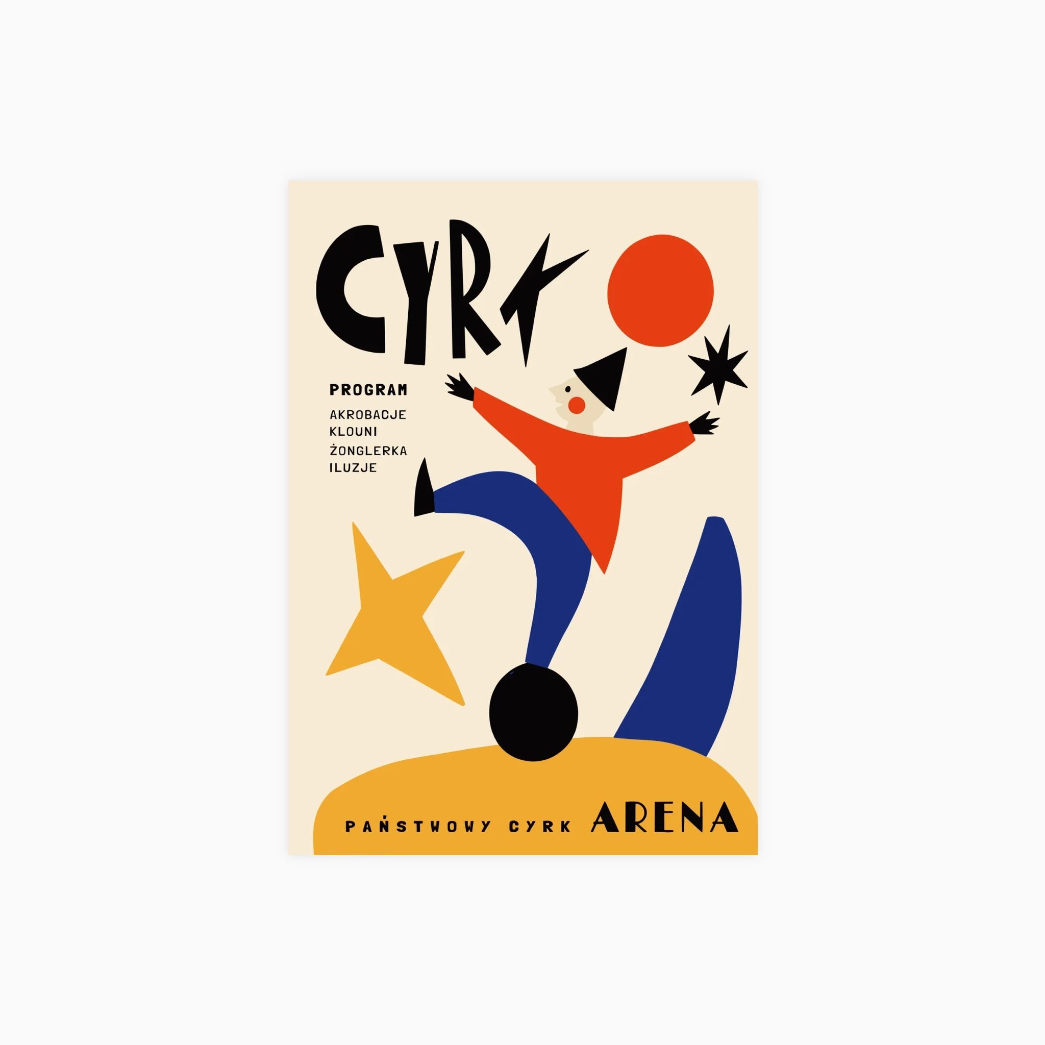 Vintage Polish Circus Poster