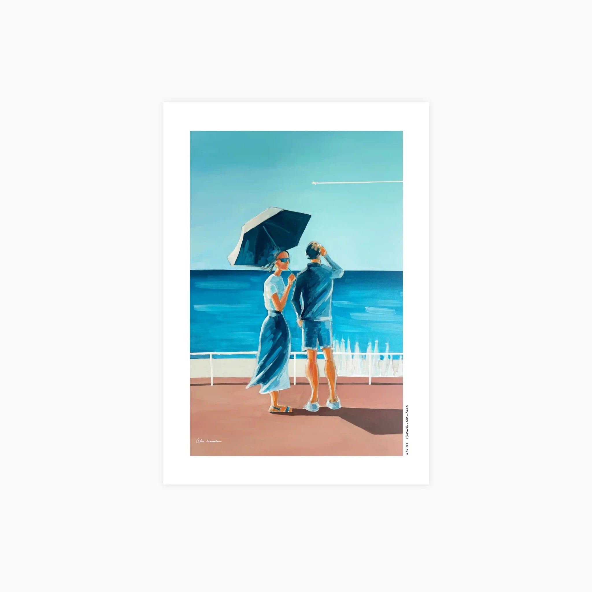 Meeting Point on the Prom - Nice, French Riviera Poster