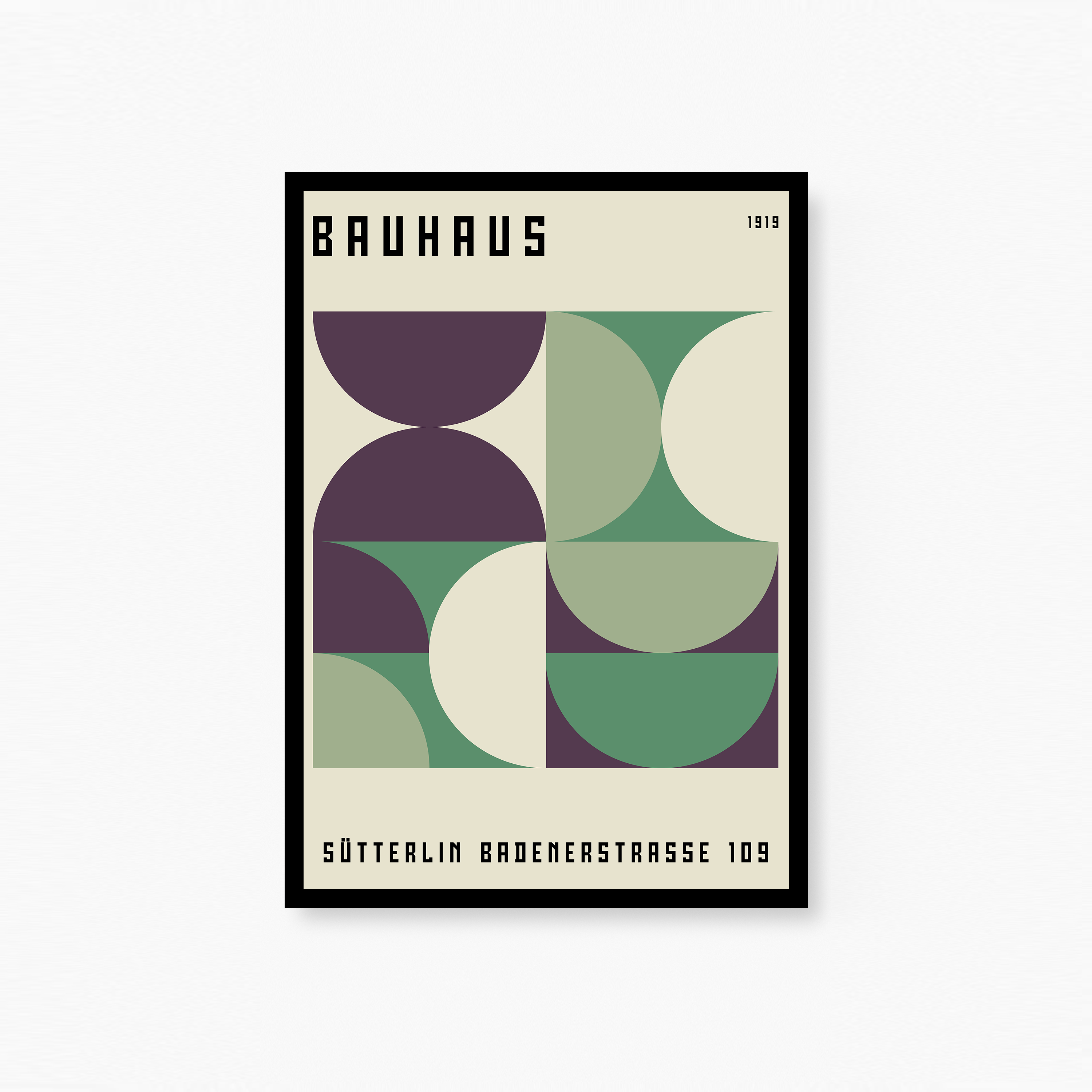 Bauhaus Sütterlin Poster