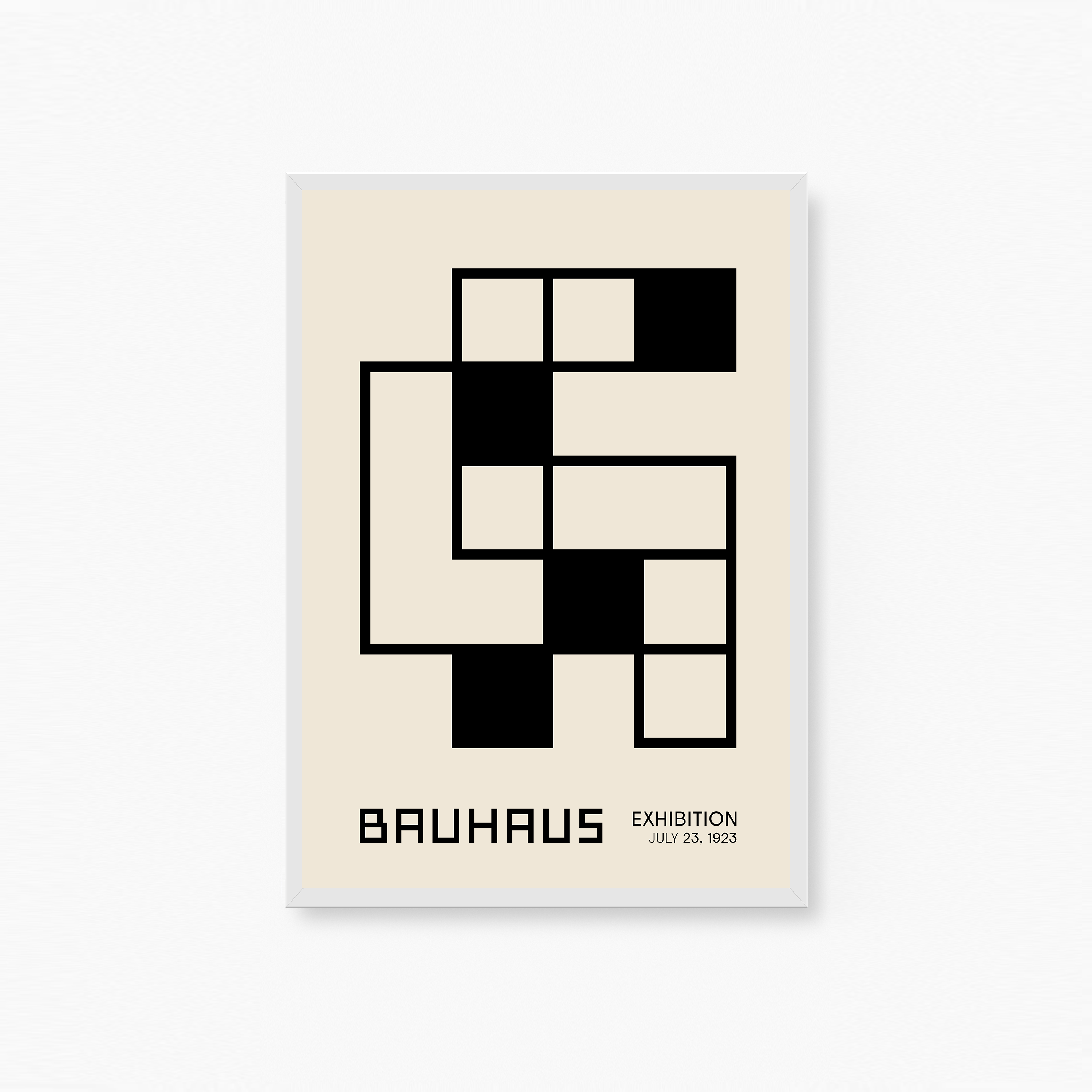 Bauhaus Black and White No3 Poster