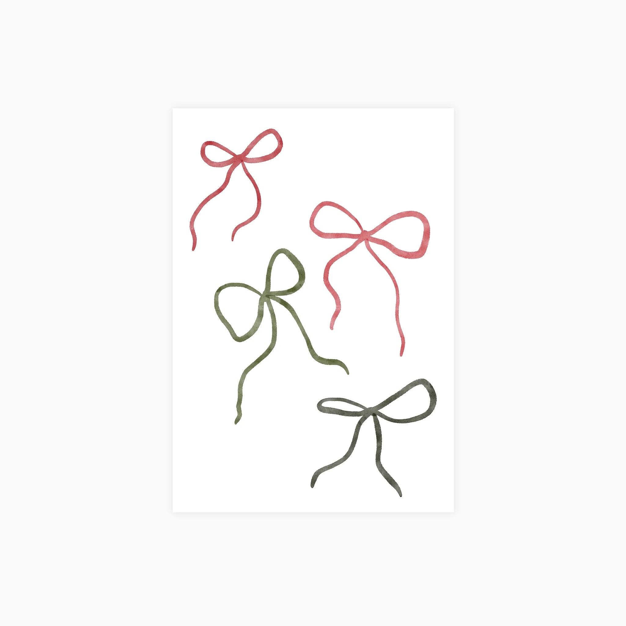 Christmas Bows No 01 Poster