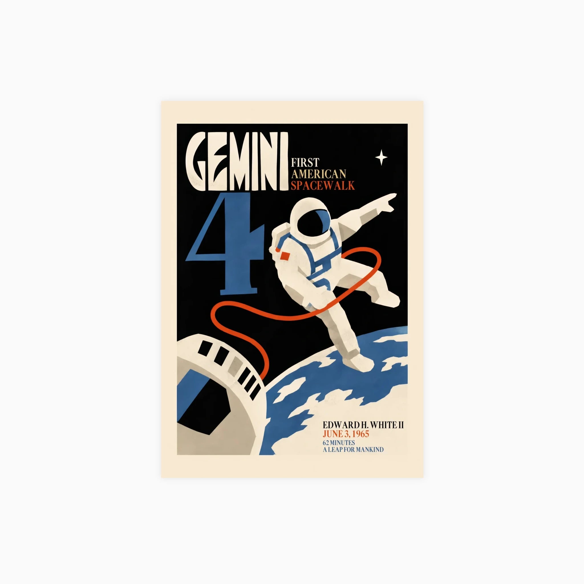 Gemini 4 Spacewalk Poster