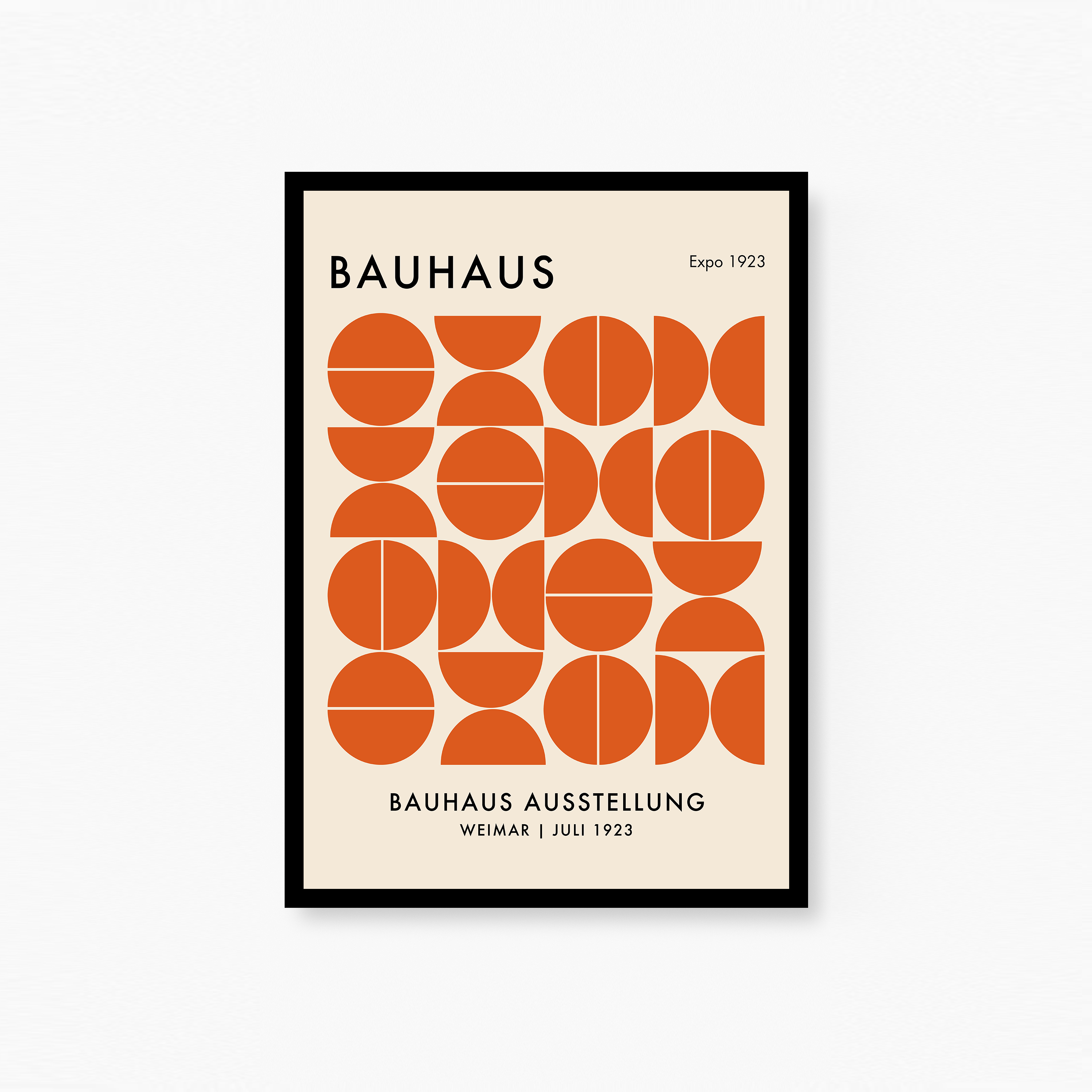 Orange Gradient Bauhaus Plakat