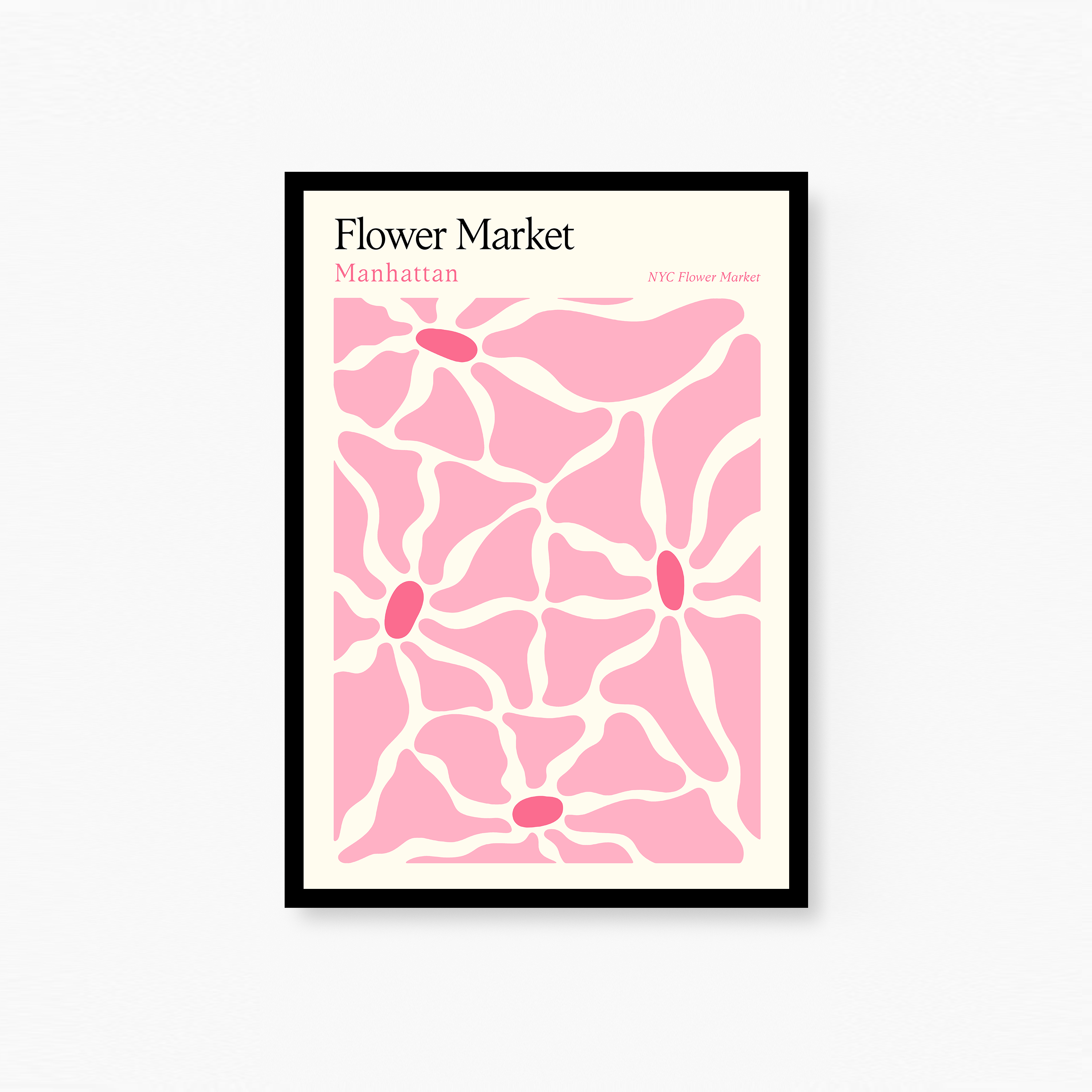 "Il poster Flower Market Manhattan porta il fascino di un vivace mercato dei fiori a casa tua. Con colori vivaci e un tocco urbano, quest'opera d'arte è l'aggiunta perfetta per spazi moderni.