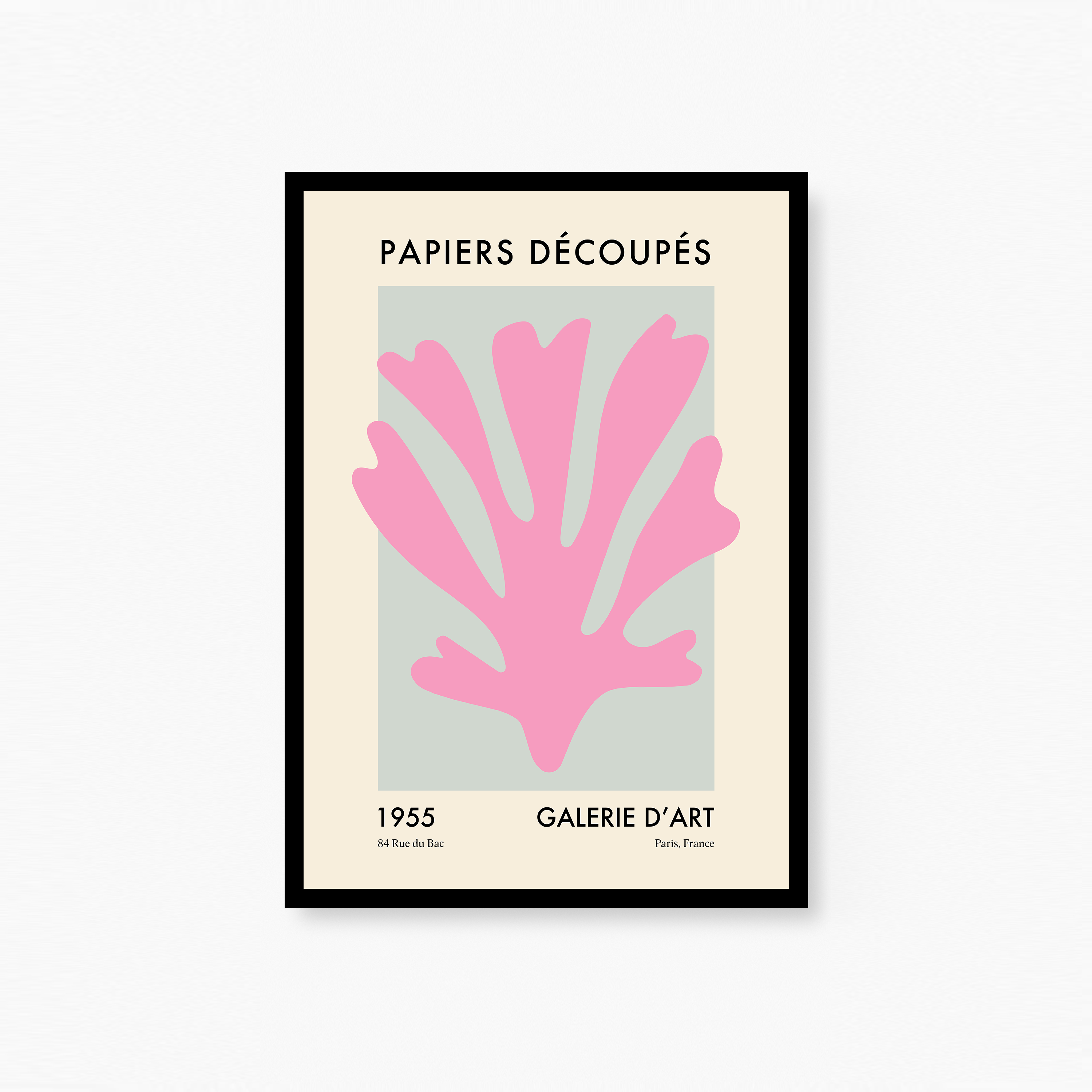 Papiers Découpés Pink Poster