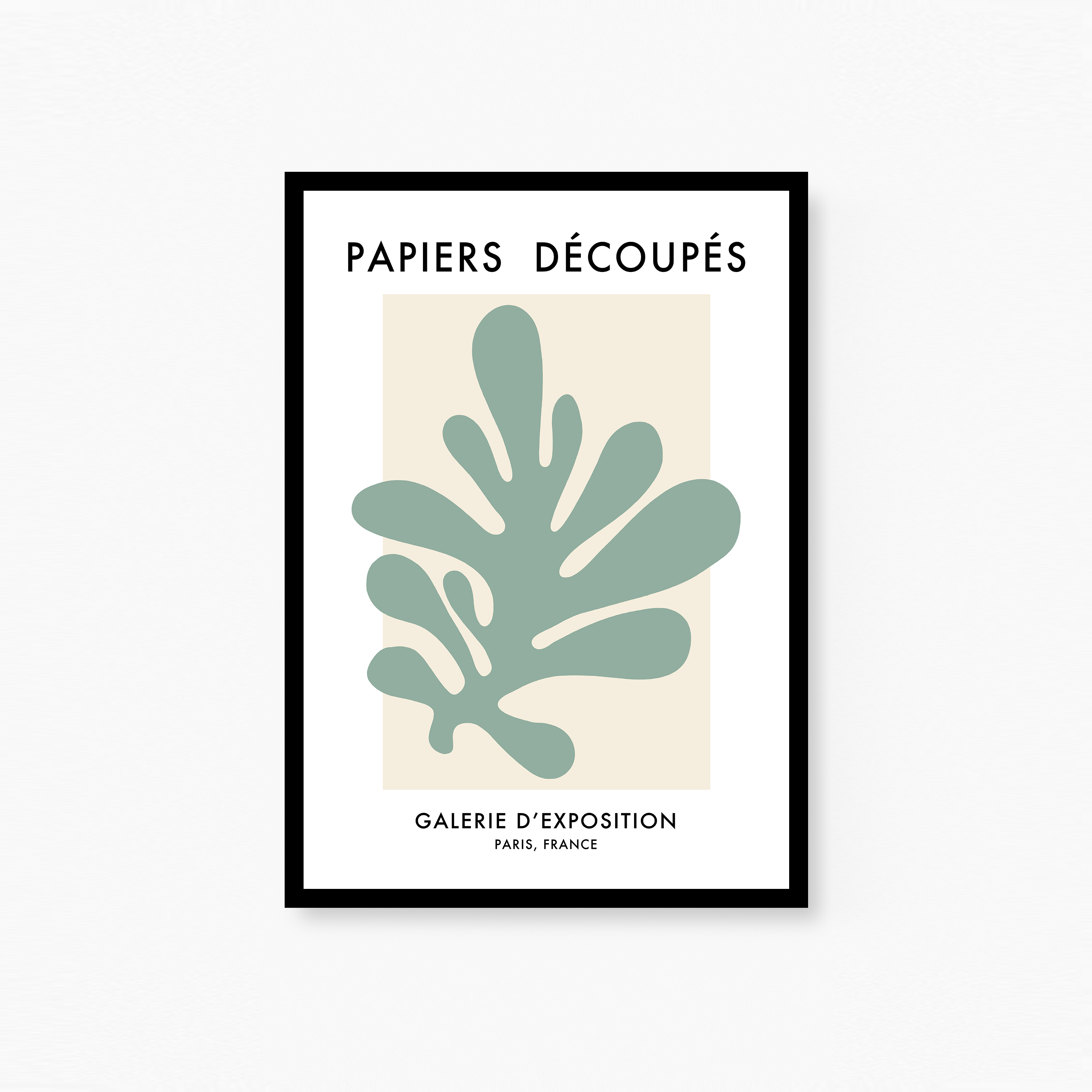 Papiers Découpés Green Poster