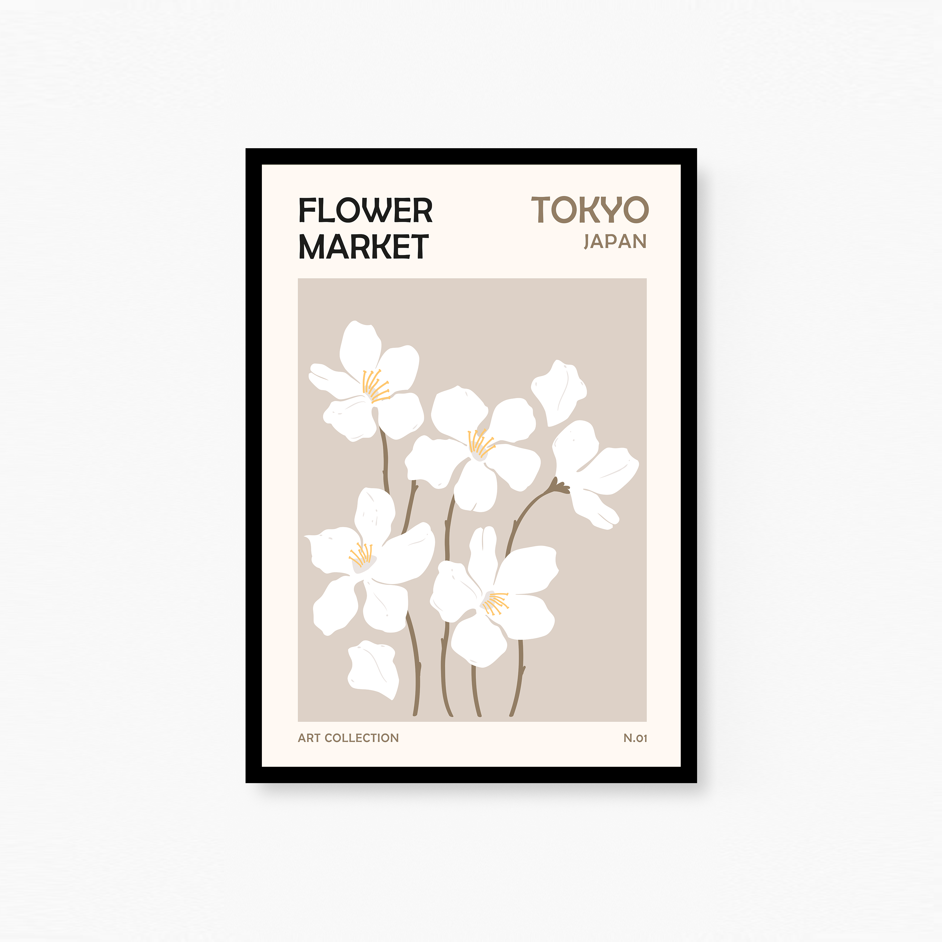 Flower Market Tokyo Poster