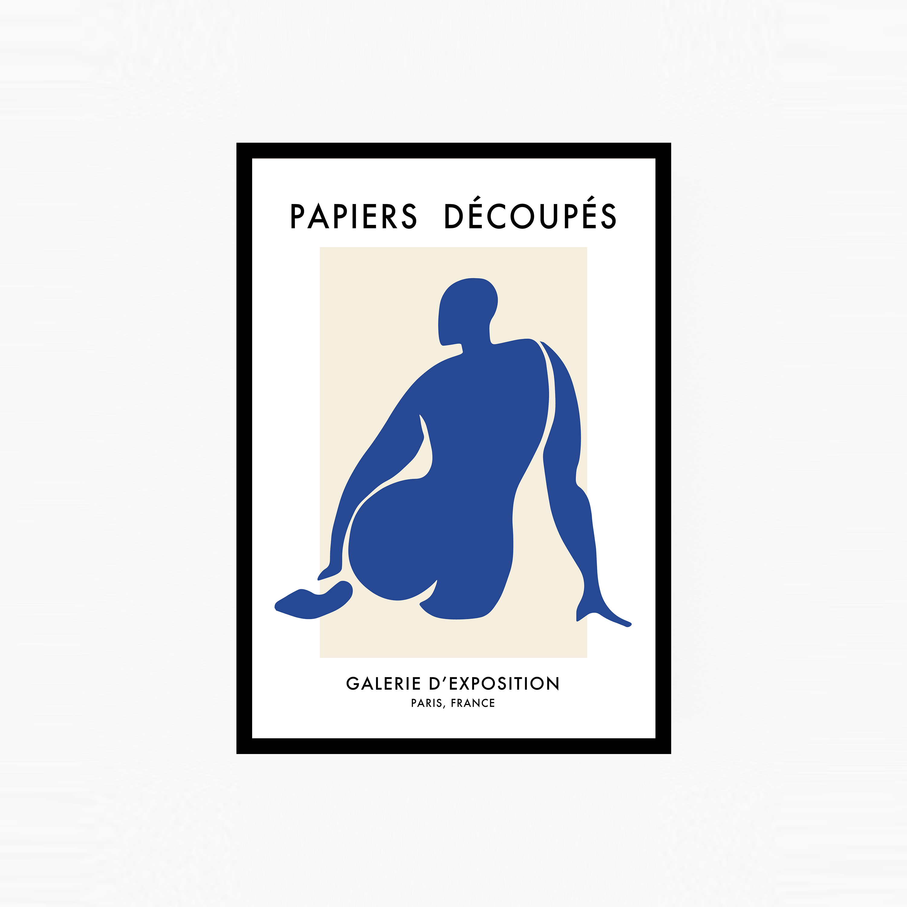 Papiers Découpés Woman Plakat