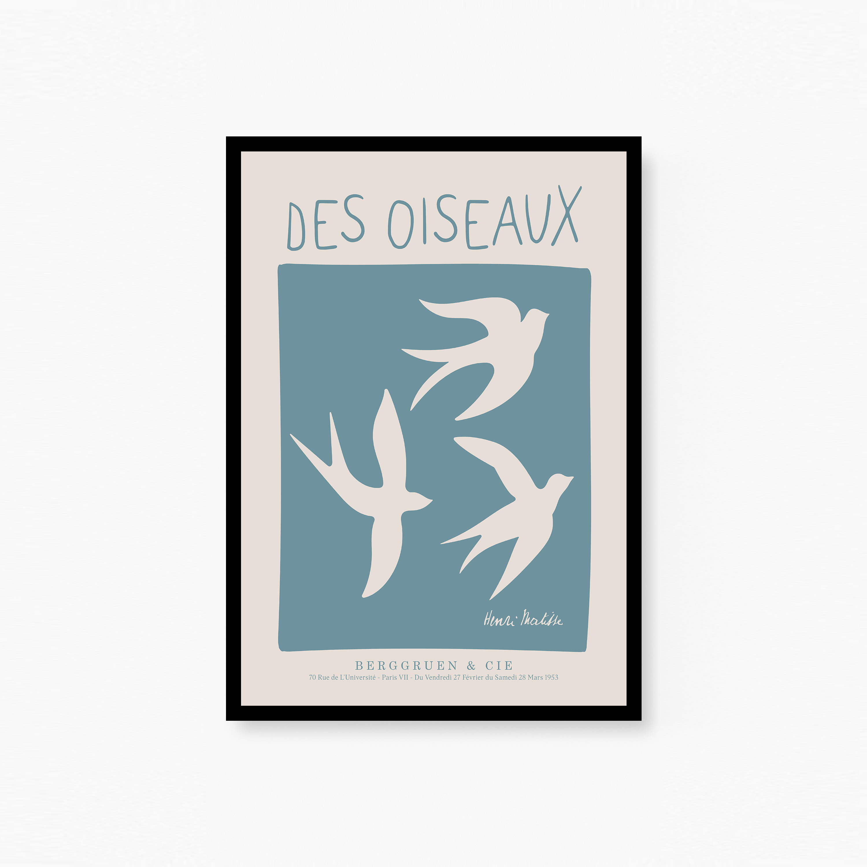 Matisse Des Oiseaux Poster