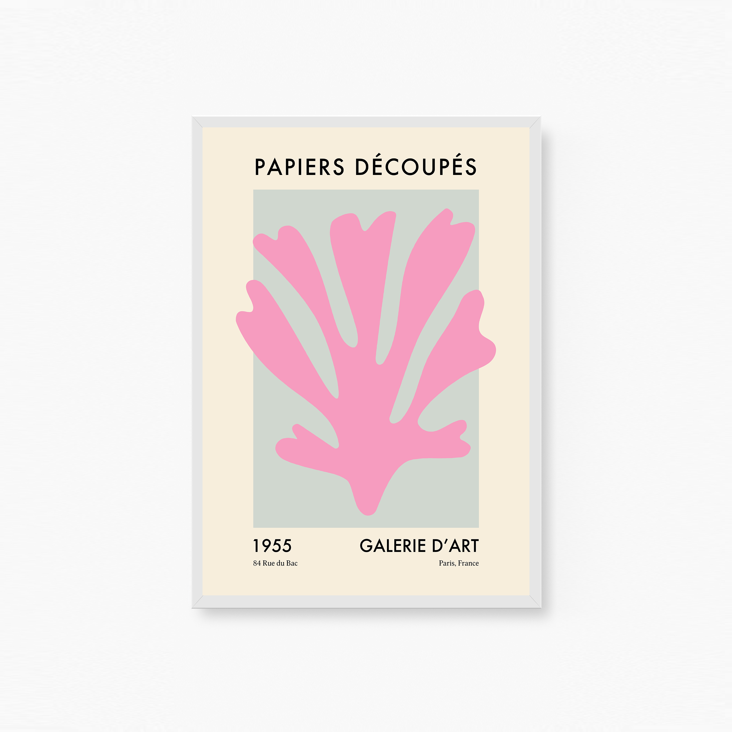 Papiers Découpés Pink Poster