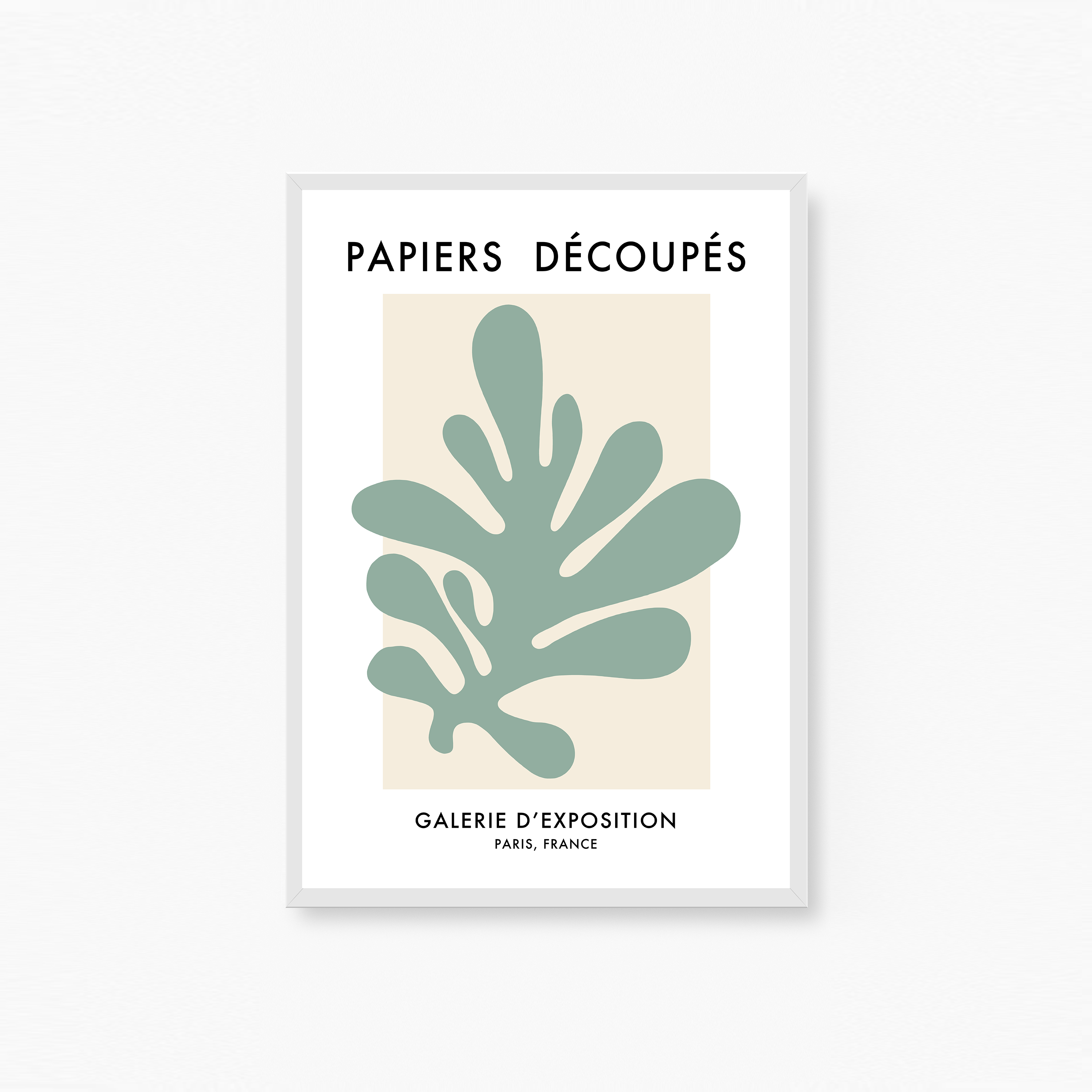 Papiers Découpés Green Poster