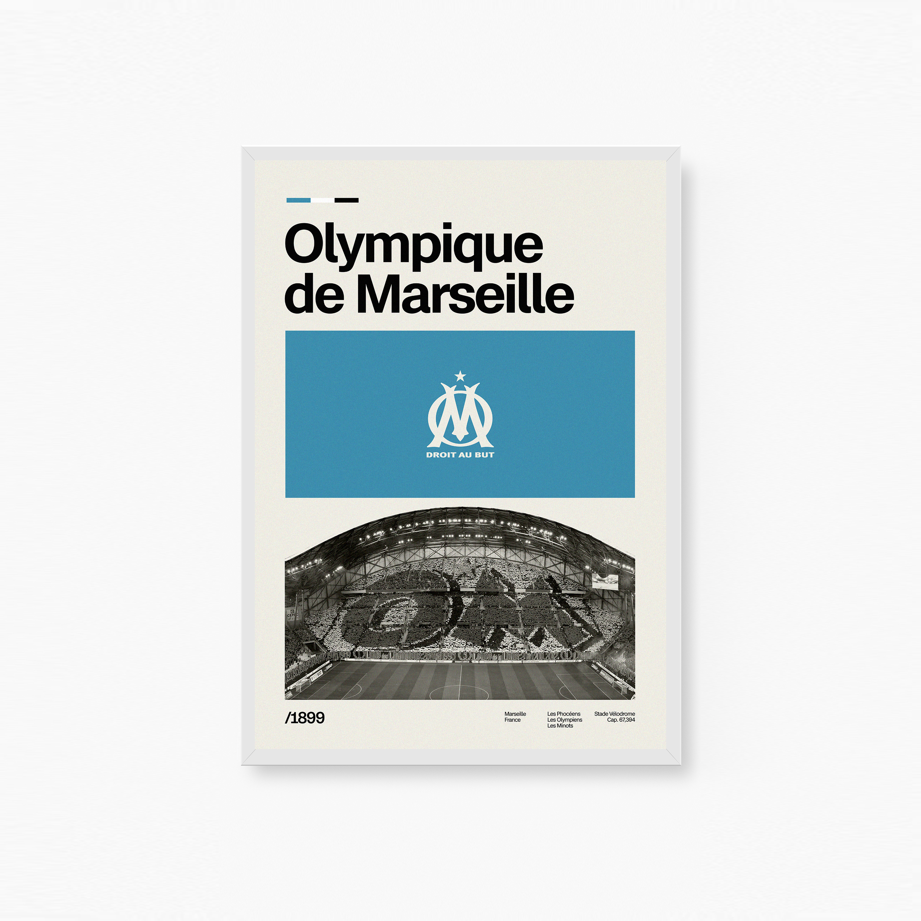 Olympique de Marseille Plakat