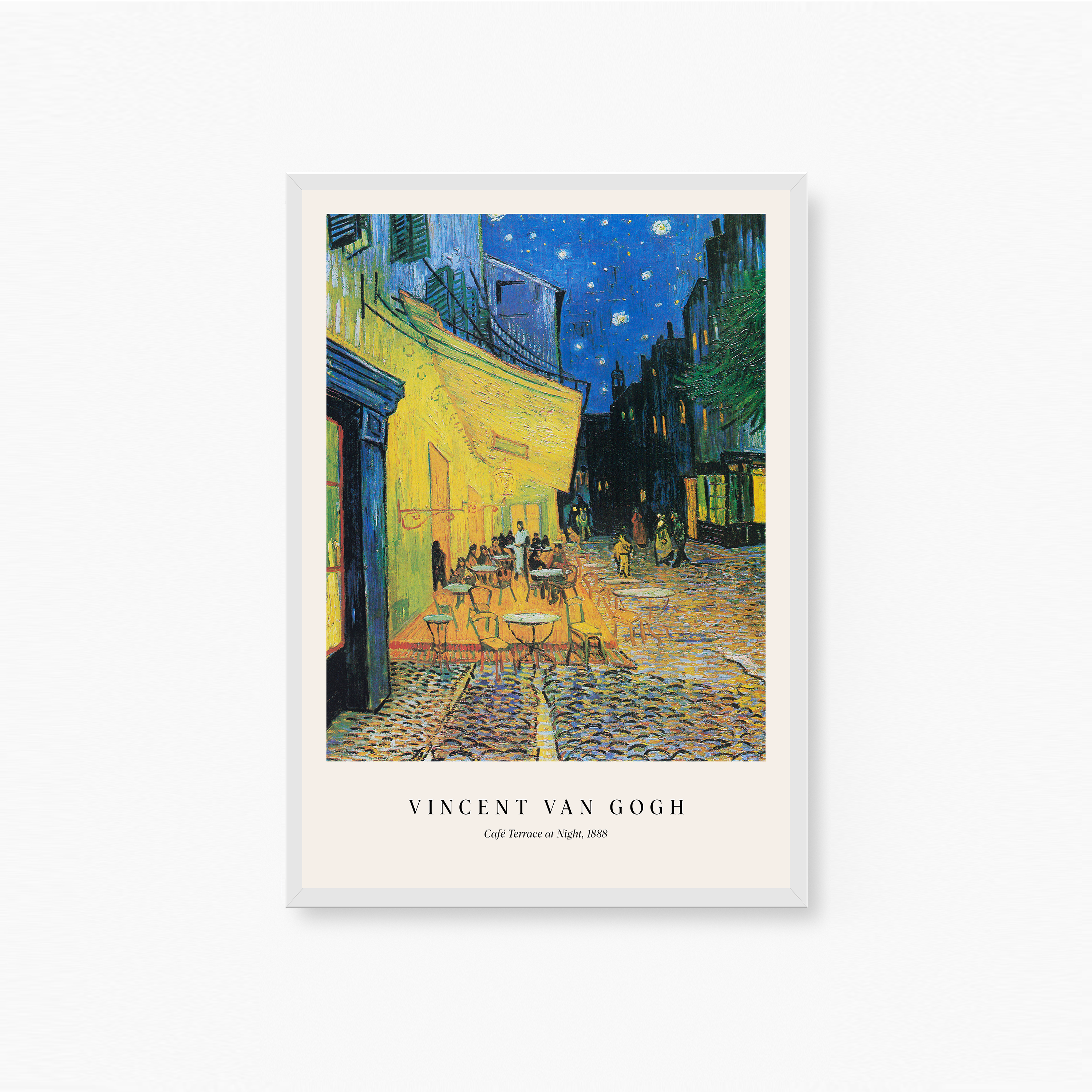 Café Terrace at Night Poster