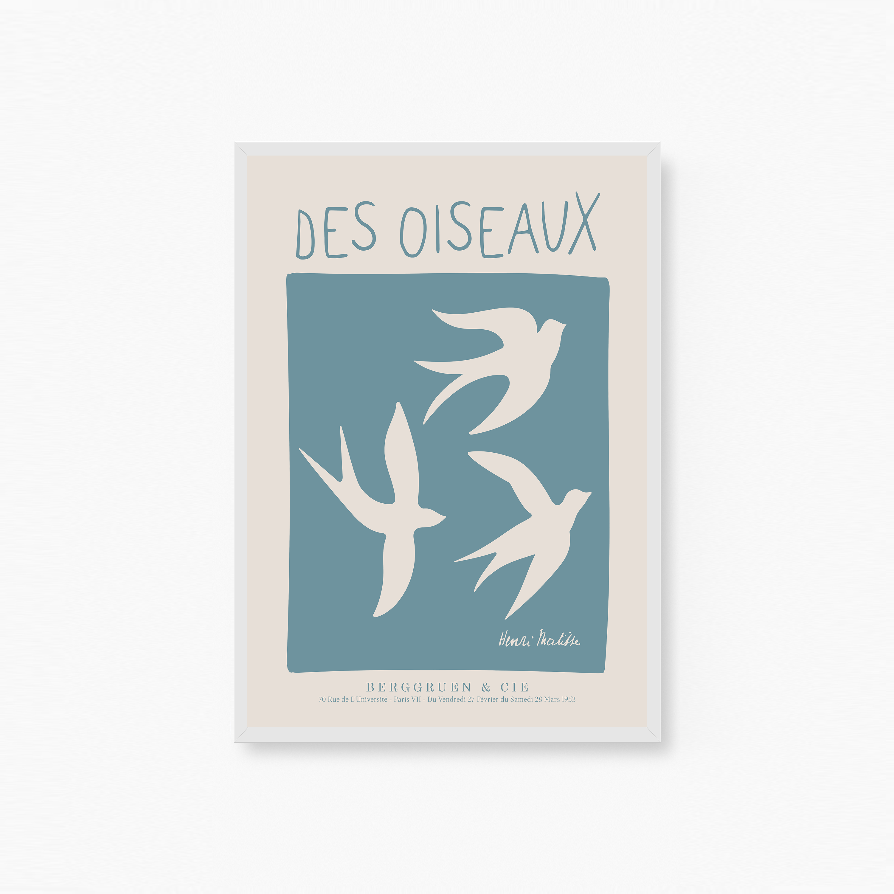 Matisse Des Oiseaux Poster