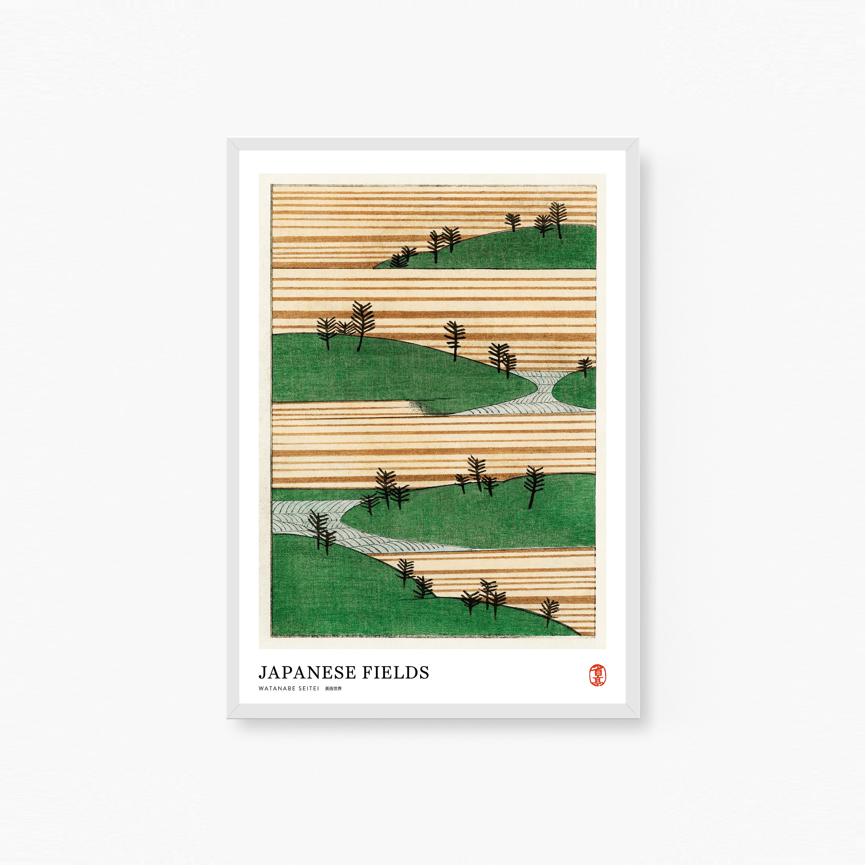 Japanese Fields Poster