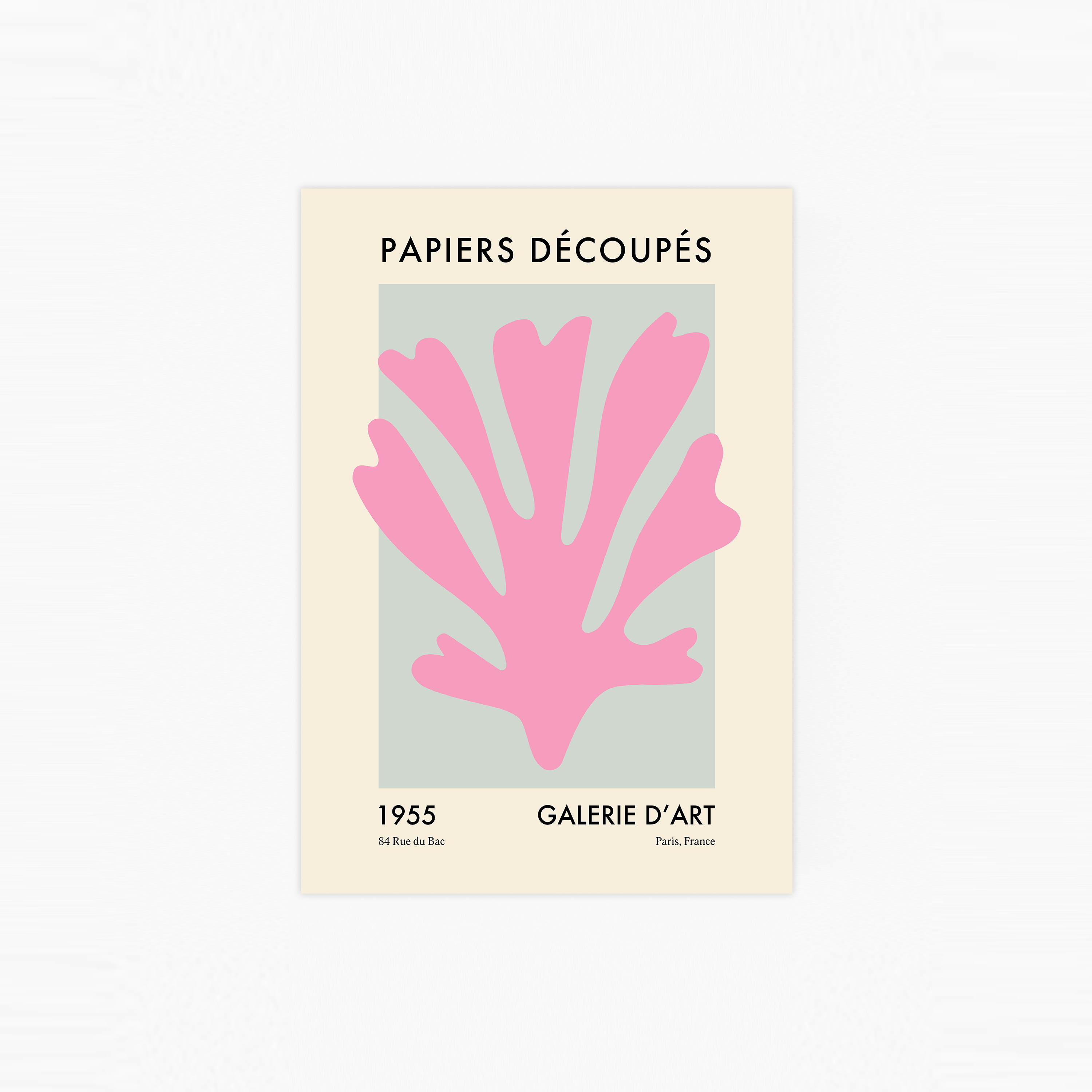 Papiers Découpés Pink Poster