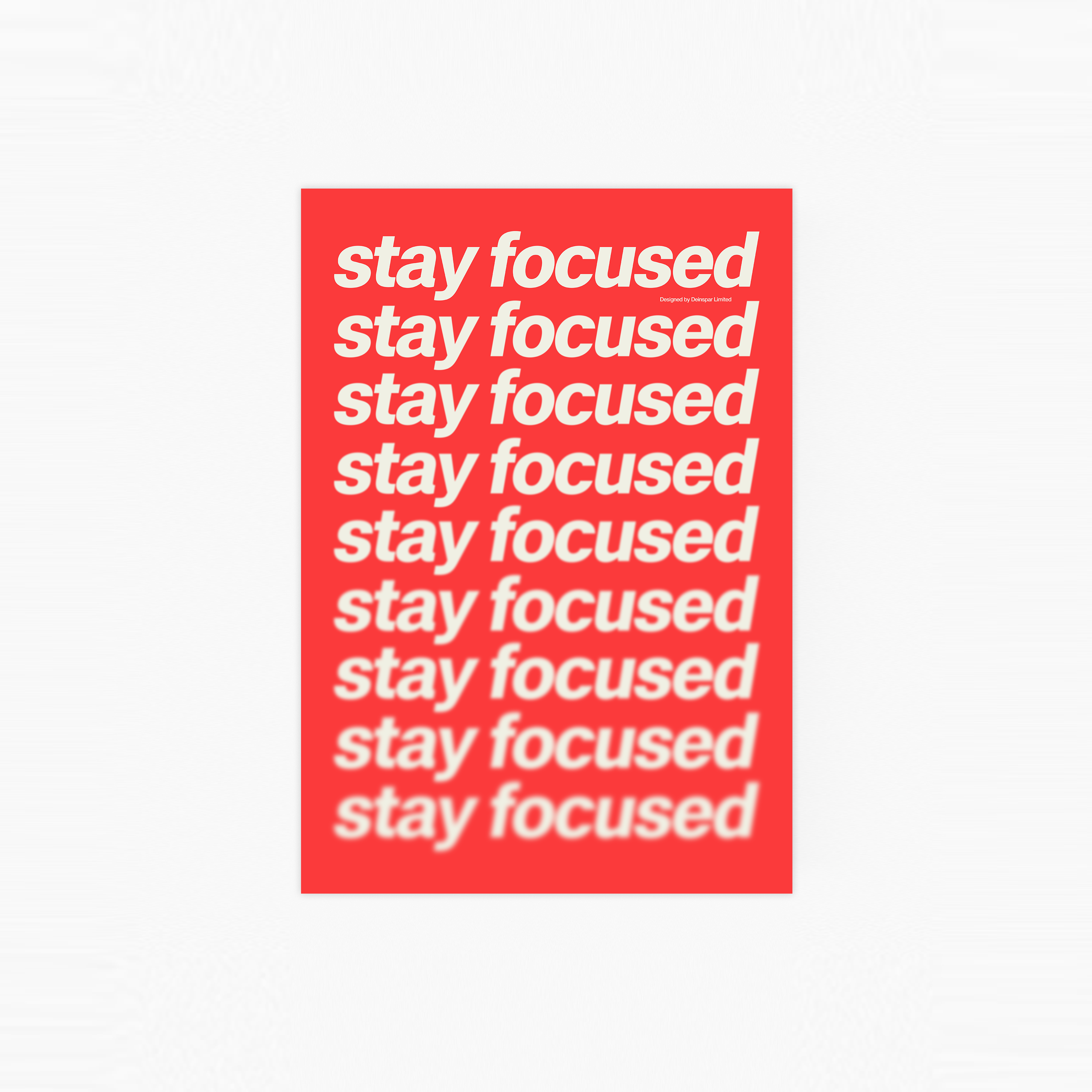 Stay Focused Poster