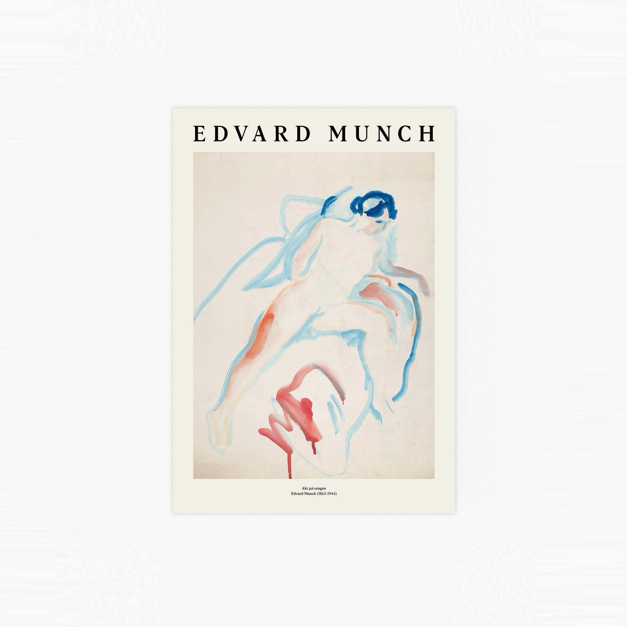 Akt på sengen Poster